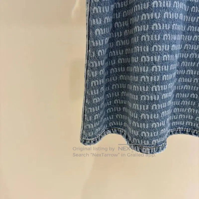 Miu Miu Miu Miu Blue Denim Sleeveless Dress . Size M / US 6-8 / IT 42-44 - 4 Thumbnail