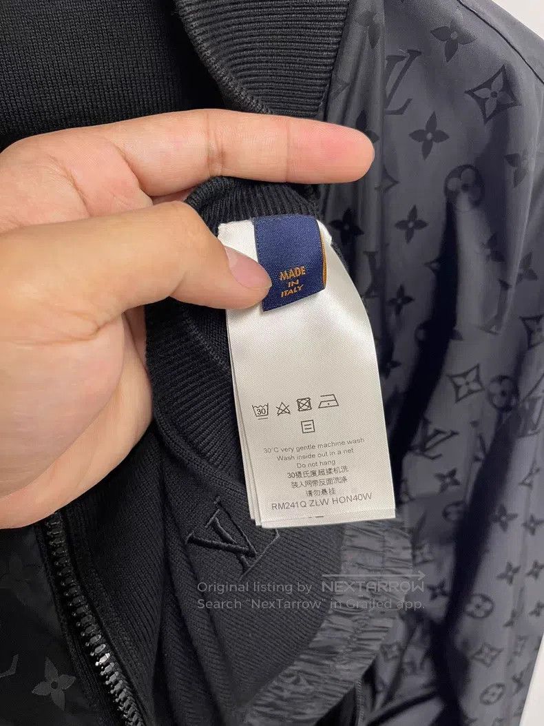 Louis Vuitton Louis Vuitton Black full logo reversible jacket Size US L / EU 52-54 / 3 - 4 Thumbnail