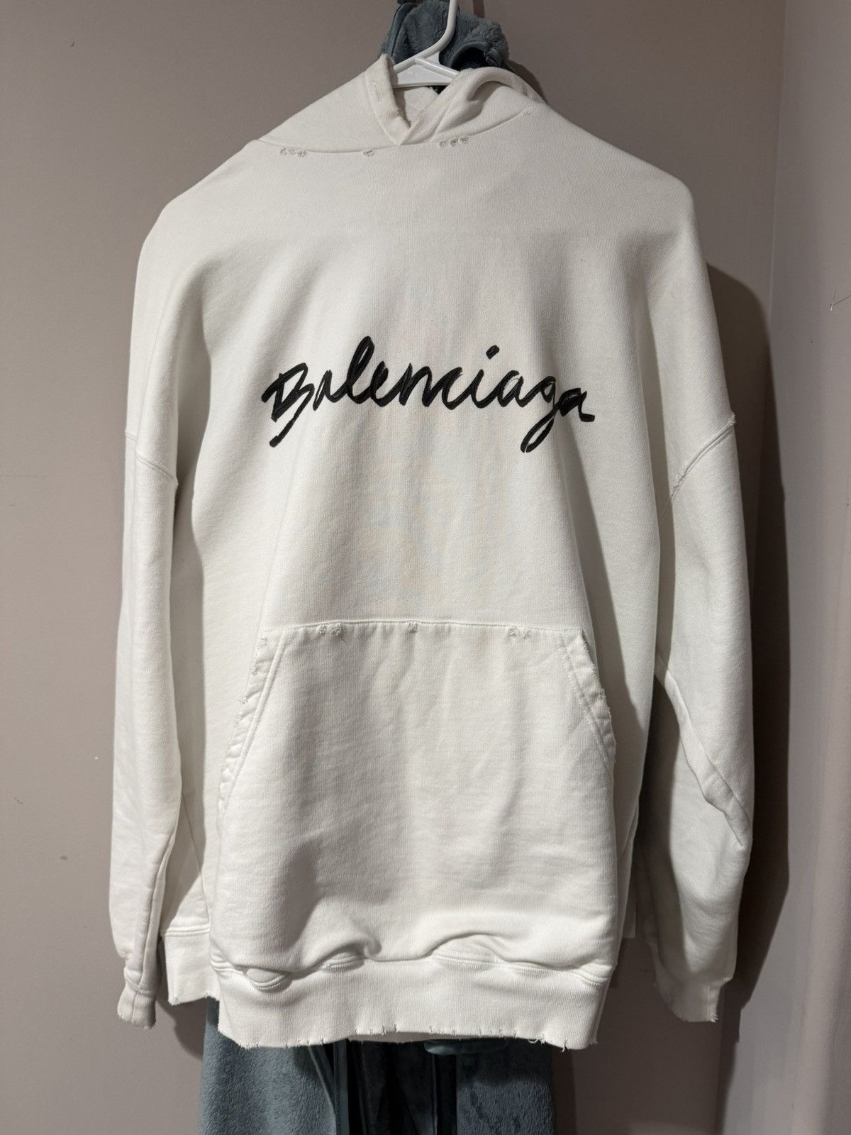 Balenciaga Balenciaga Hoodie White (Fits S-M) Size US M / EU 48-50 / 2 - 1 Thumbnail