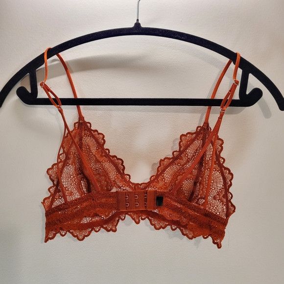 Other Understatement Lace Triangle Bralette Papaya Color - S Size ONE SIZE - 5 Thumbnail
