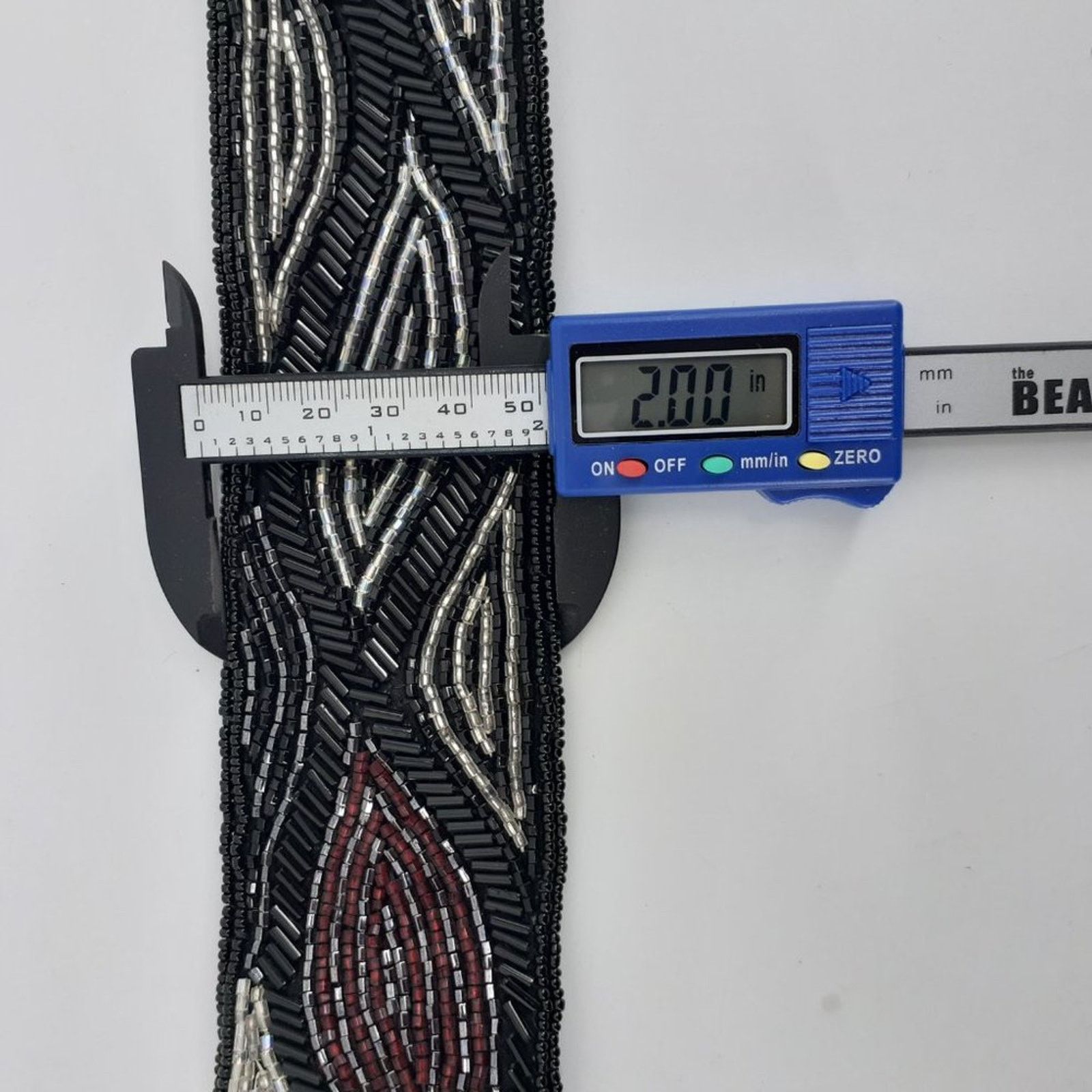 Vintage Vintage Women's Beaded Sequin Belt Sash 80's Cummerbund Glam Size ONE SIZE - 4 Thumbnail