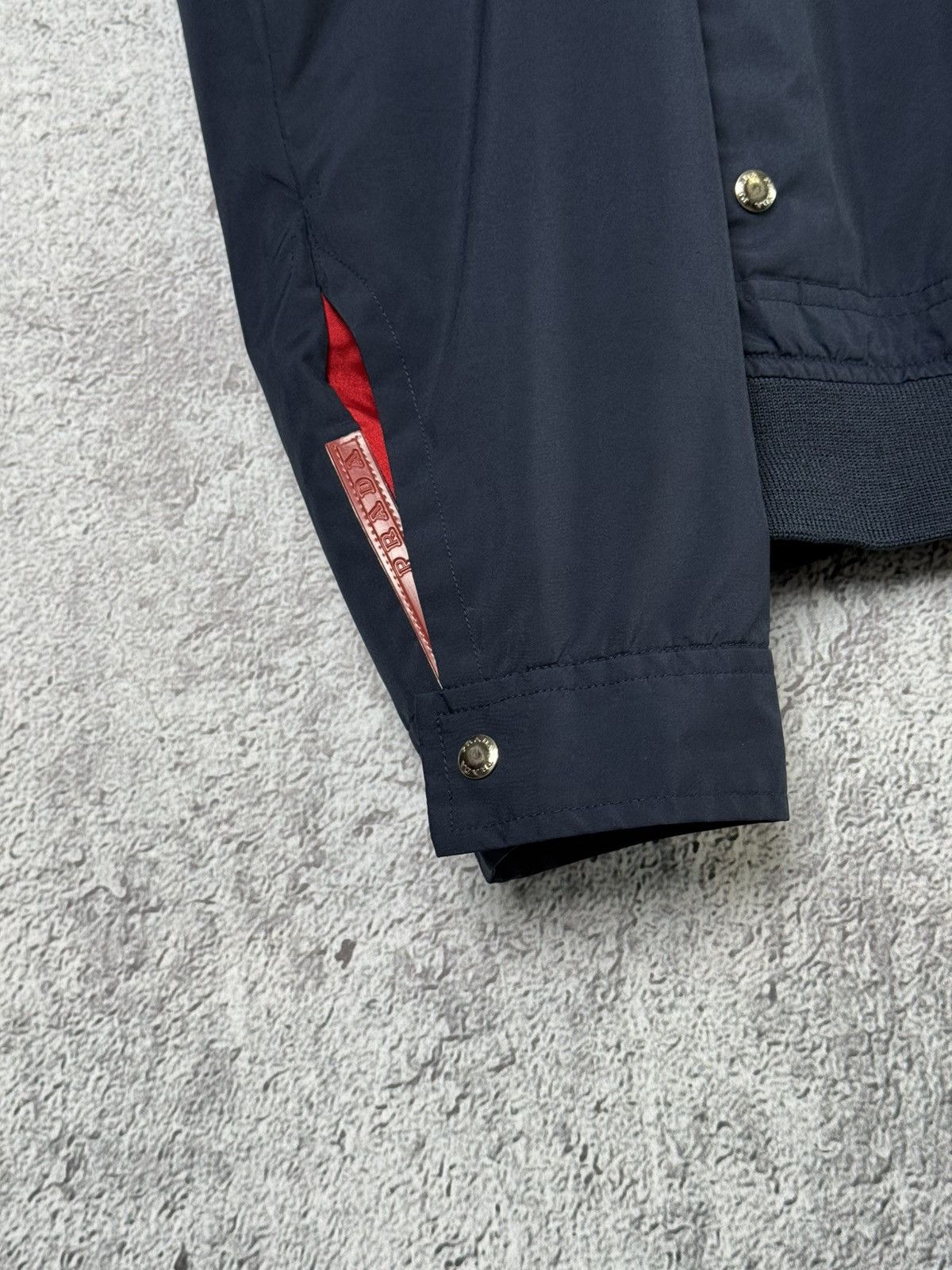 Prada Vintage Prada Sport Red Tab Logo Nylon Windbreaker Jacket Size US L / EU 52-54 / 3 - 4 Thumbnail
