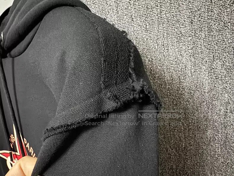 Givenchy Givenchy Distressed Hooded Sweatshirt Jacket Size US L / EU 52-54 / 3 - 4 Thumbnail