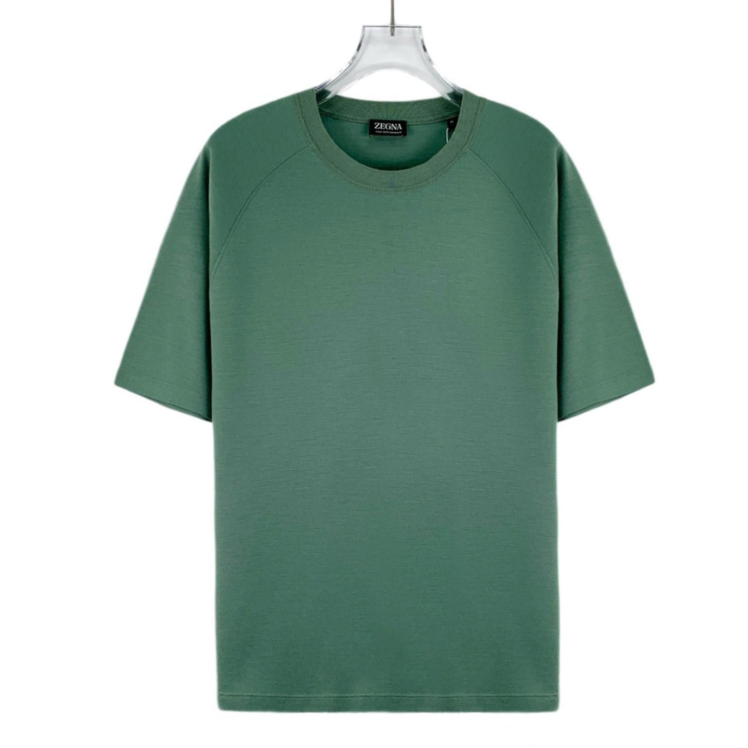 Z Zegna Zegna Wool T-Shirt Green (M) Size US M / EU 48-50 / 2 - 1 Thumbnail