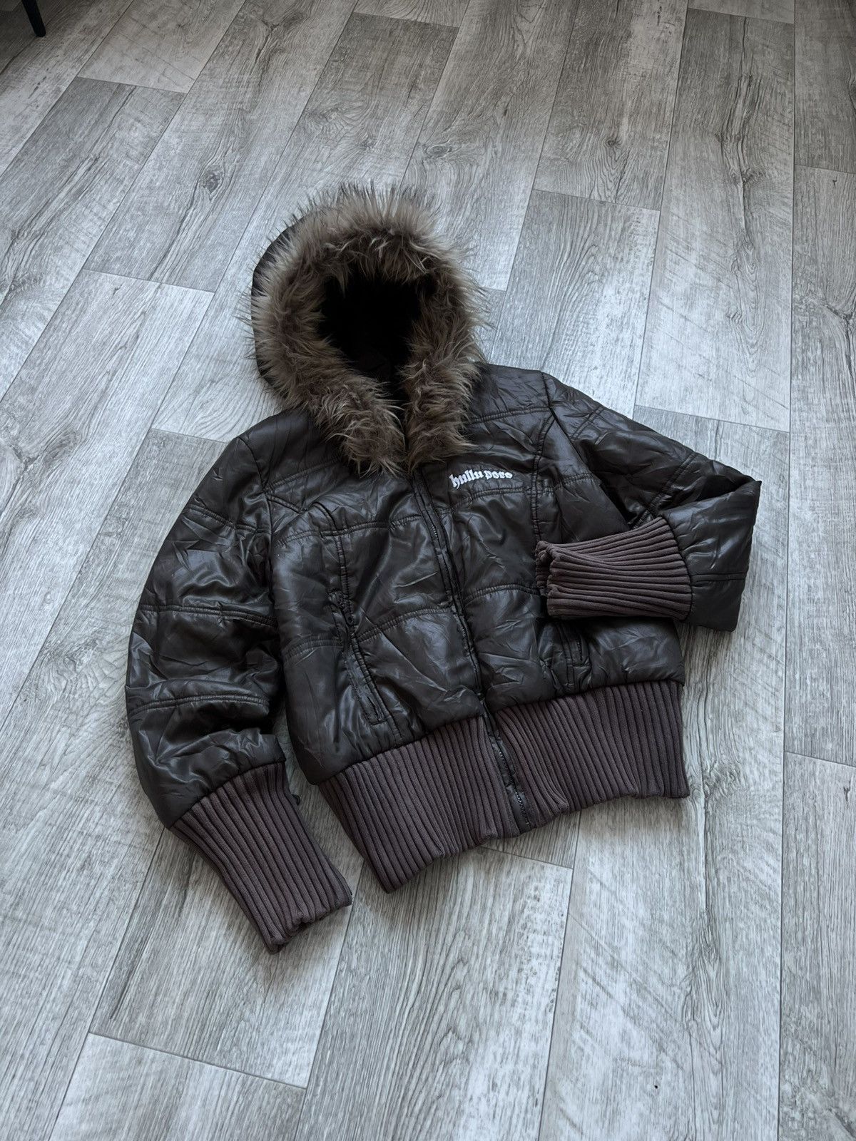 Hysteric Glamour Crazy Vintage Faux Fur Bomber Avant Garde Jacket 00s If Six Size S / US 4 / IT 40 - 2 Thumbnail