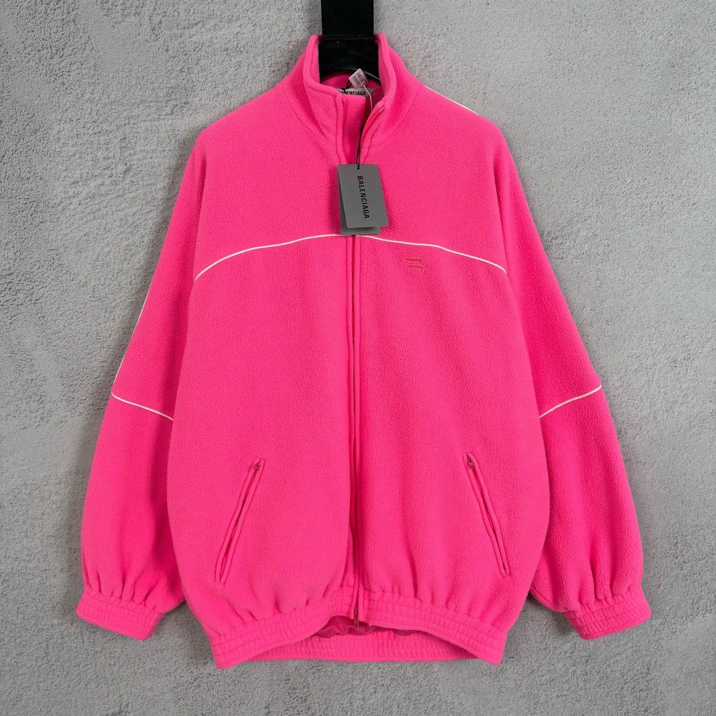 Balenciaga Balenciaga Pink Fleece Longsleeve 36 New Jacket Size XS / US 0-2 / IT 36-38 - 1 Thumbnail
