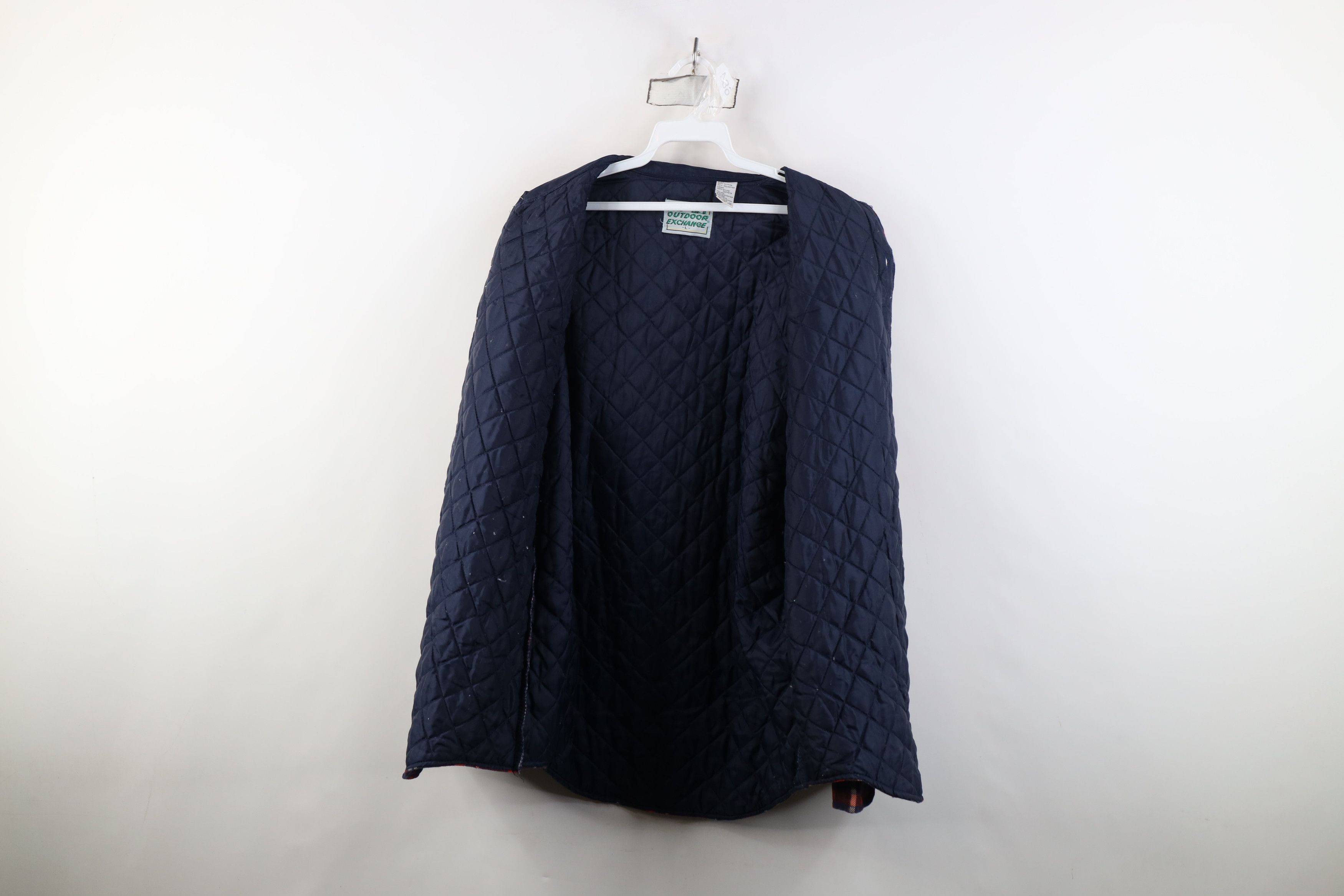 Vintage Vintage 90s Streetwear Quilted Button Shirt Jacket Jac Size US L / EU 52-54 / 3 - 9 Thumbnail