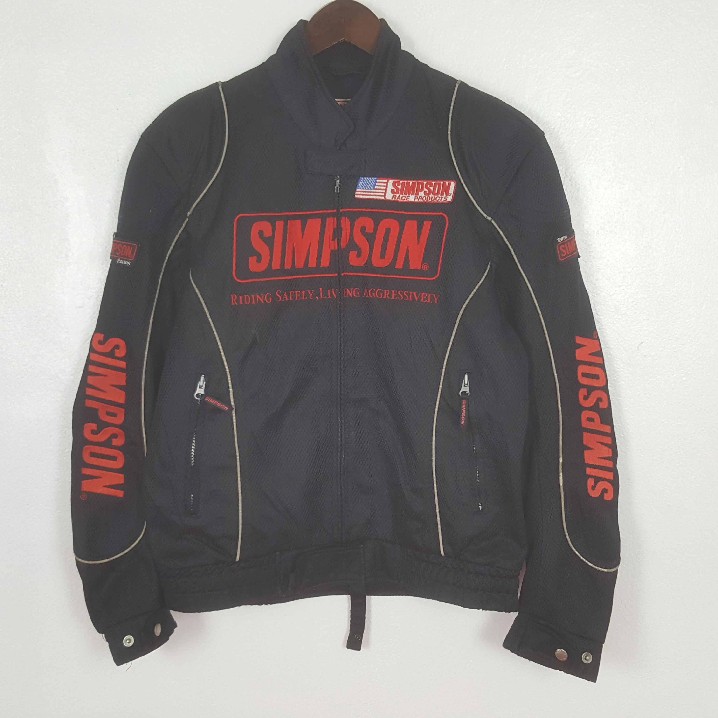 The Simpsons Vintage Simpson Bikers Suit Racing Jacket Size US S / EU 44-46 / 1 - 1 Thumbnail