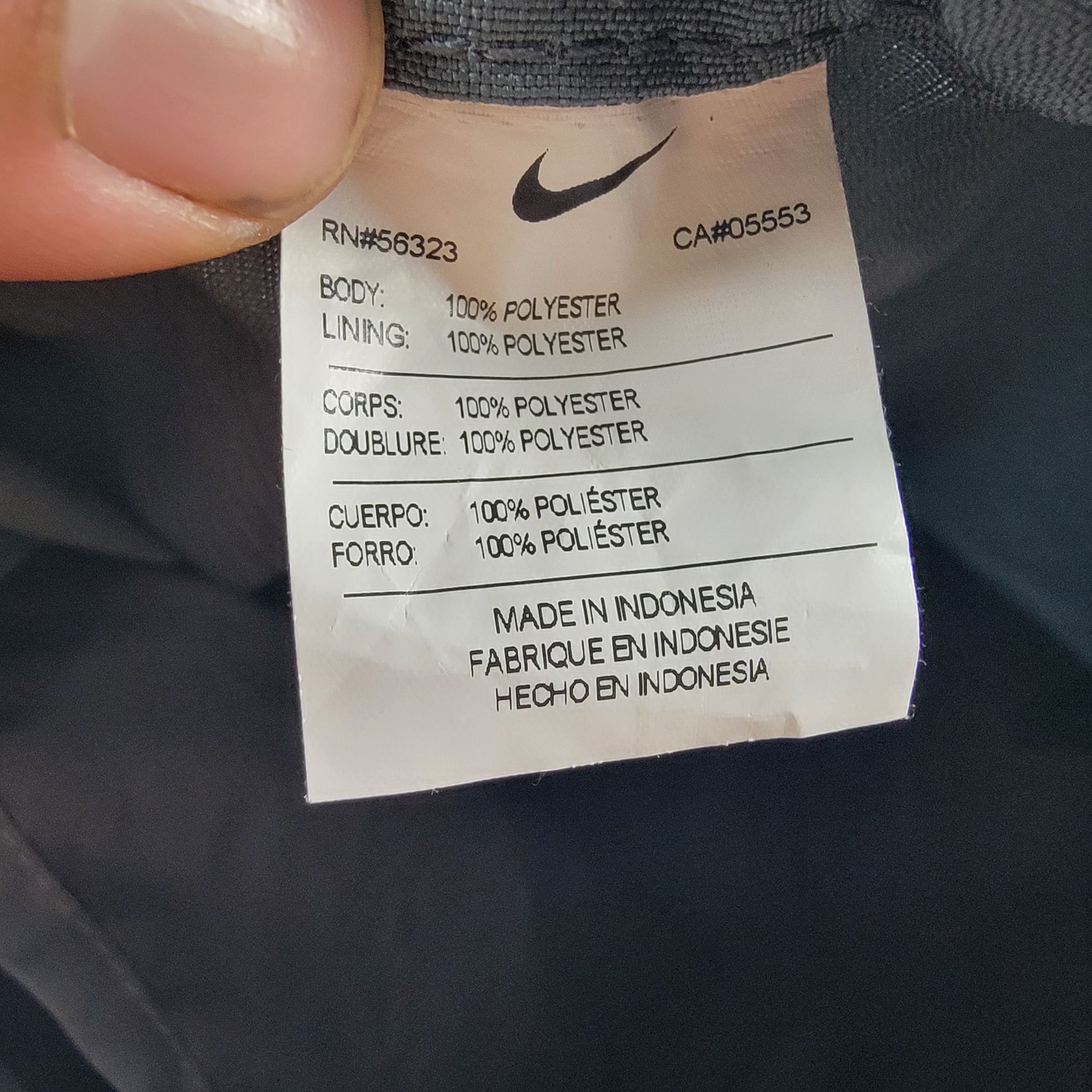 Nike Nike DM Beach Volleyball Gray Drawstring Backpack Lightweigh Size ONE SIZE - 5 Thumbnail