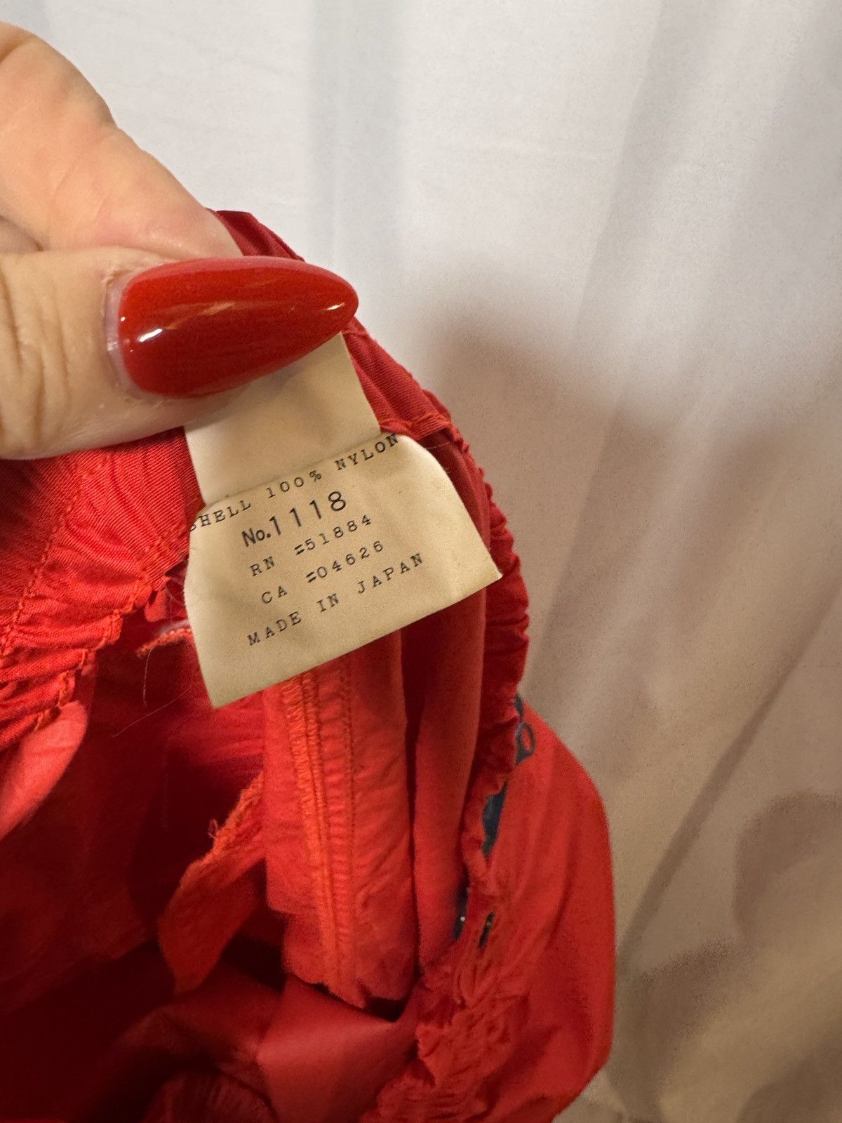 Patagonia Vtg 80s Patagonia Nylon Baggies Track Pants XL Japan Red Zip Size US 40 / EU 56 - 7 Thumbnail