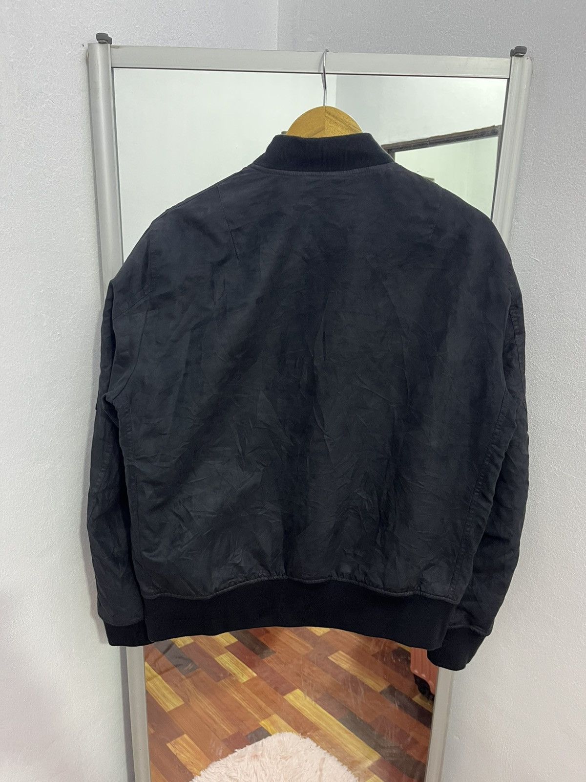 Uniqlo Uniqlo MA-1 Bomber Jacket Black Minimal Fade Size US M / EU 48-50 / 2 - 9 Thumbnail