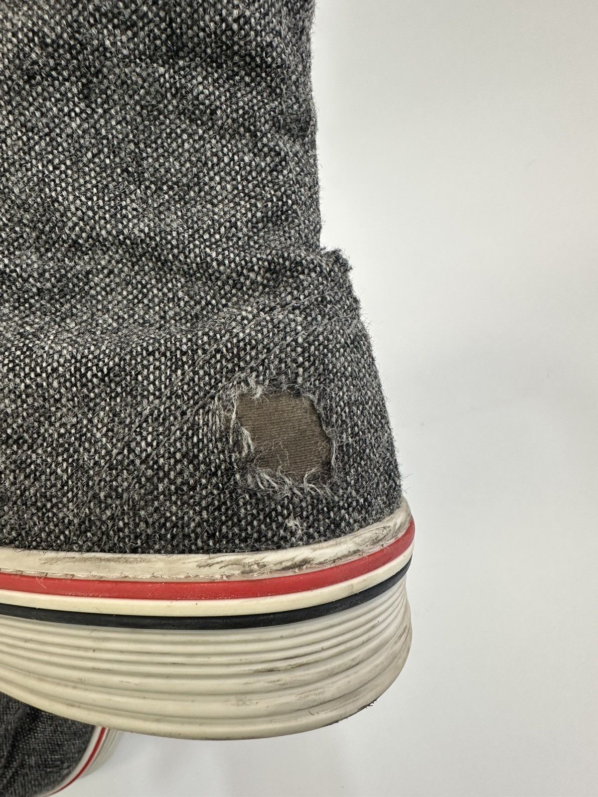 Thom Browne THOM BROWNE DONEGAL TWEED COLLEGIATE HIGH TOP SIZE 9 Size US 9 / EU 42 - 5 Thumbnail