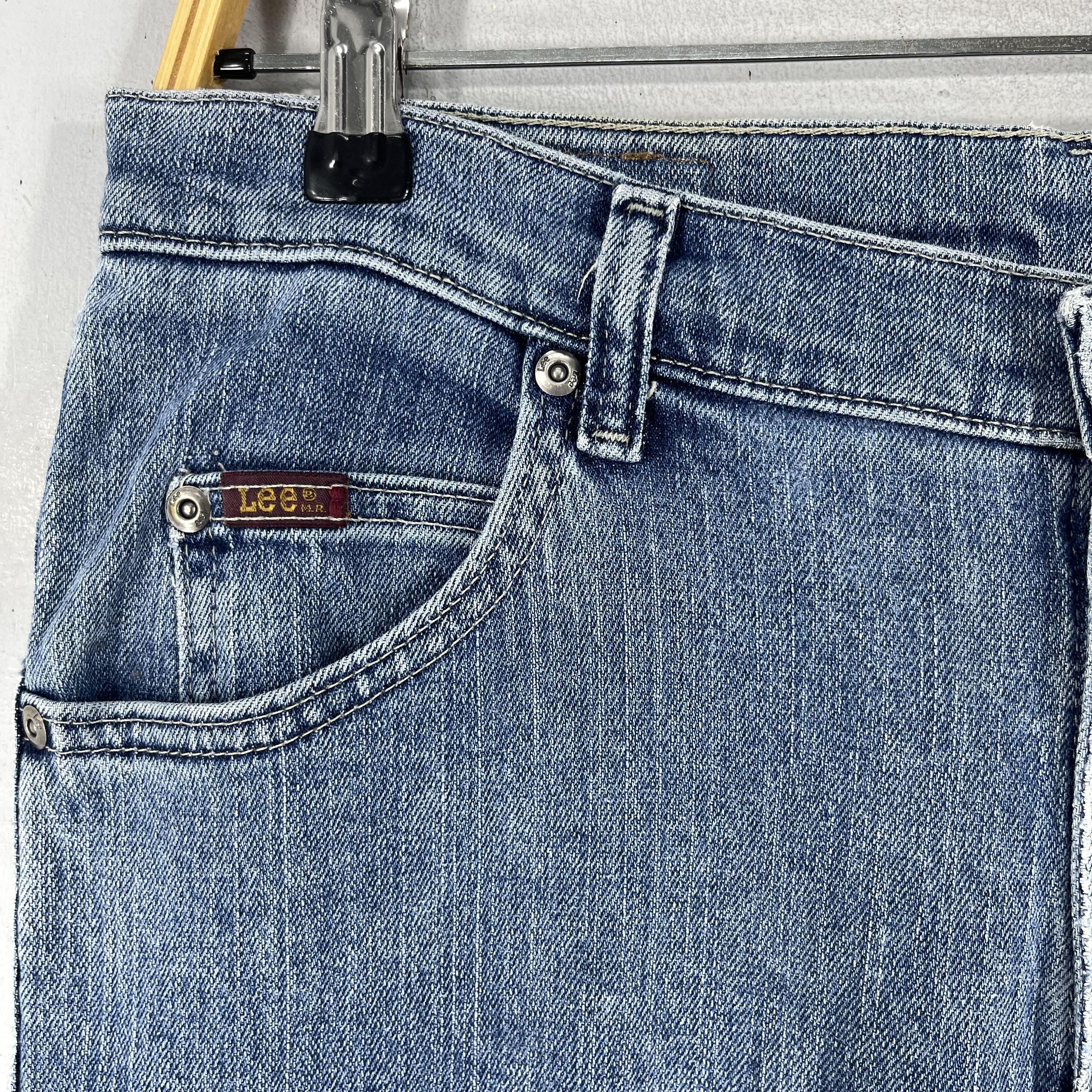Lee × Vintage Size 30 Vintage Lee Uneven Faded Bootcut Reconstruct Jeans Size 30" / US 8 / IT 44 - 3 Thumbnail