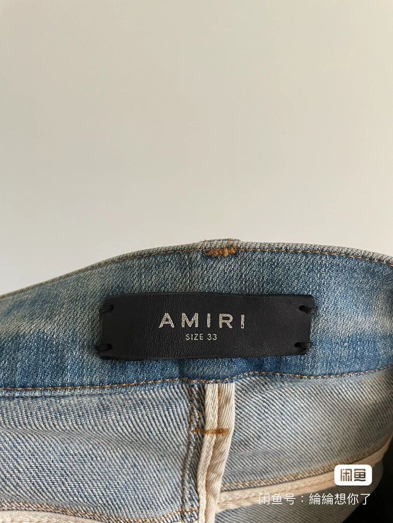 Amiri Amiri Rhinestone splashed ink blue jeans 2501-Nextarrow Size US 33 - 3 Thumbnail