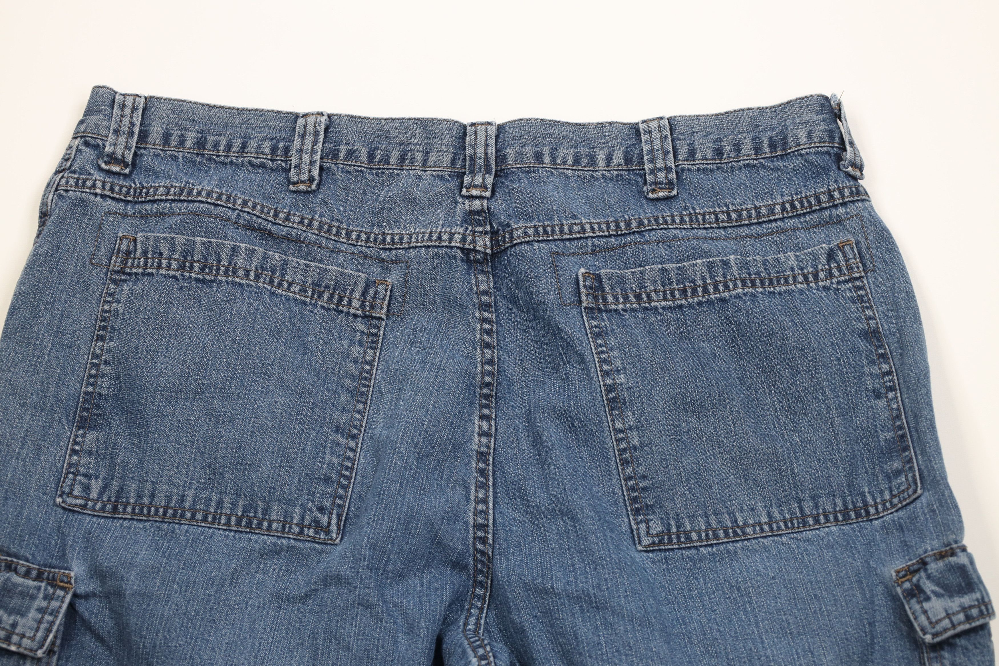 Wrangler Vintage Wrangler Fit Wide Leg Dungaree Cargo Jeans Blue Size US 40 / EU 56 - 12 Thumbnail