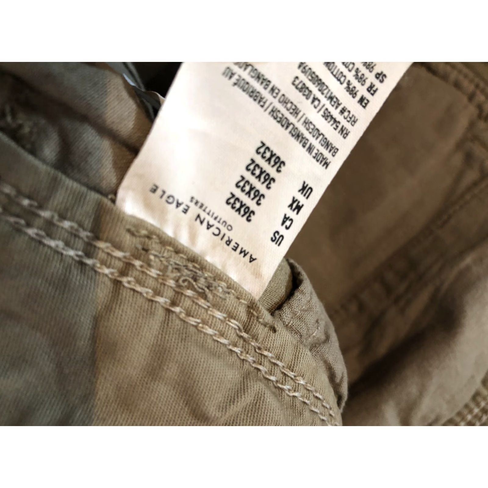 American Eagle Outfitters Mens American Eagle Outfitters Khaki Pants 36x32 Slim Straight Slack Trouser Beige Slimming Regular Size 36 Mens Size US 36 / EU 52 - 7 Thumbnail