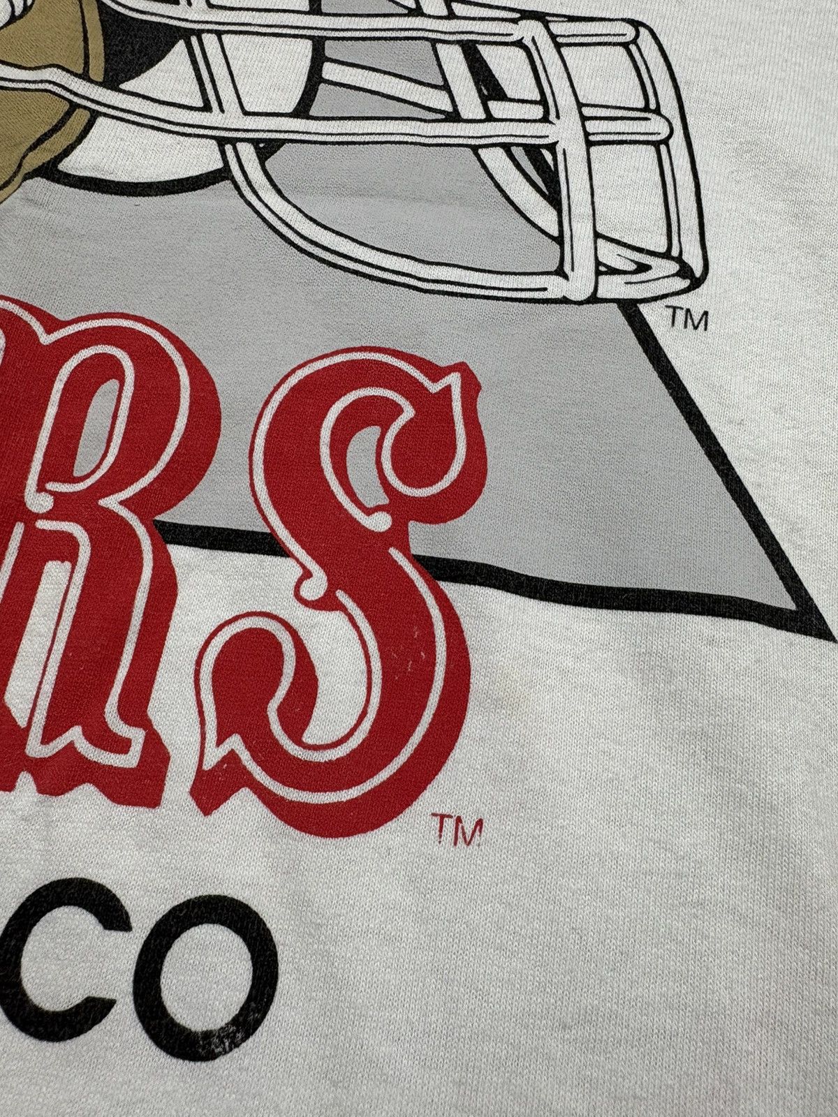 NFL 1990s San Francisco 49ers NFL Double Sided Tee Vintage Rare Size US L / EU 52-54 / 3 - 9 Thumbnail