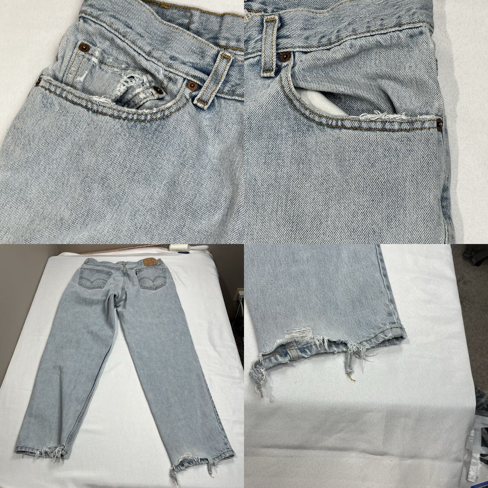 Levi's Vintage Levi'S 560 Loose Fit Straight Leg Jeans - Blue - Medium Wash 36x34 Size US 36 / EU 52 - 8 Thumbnail