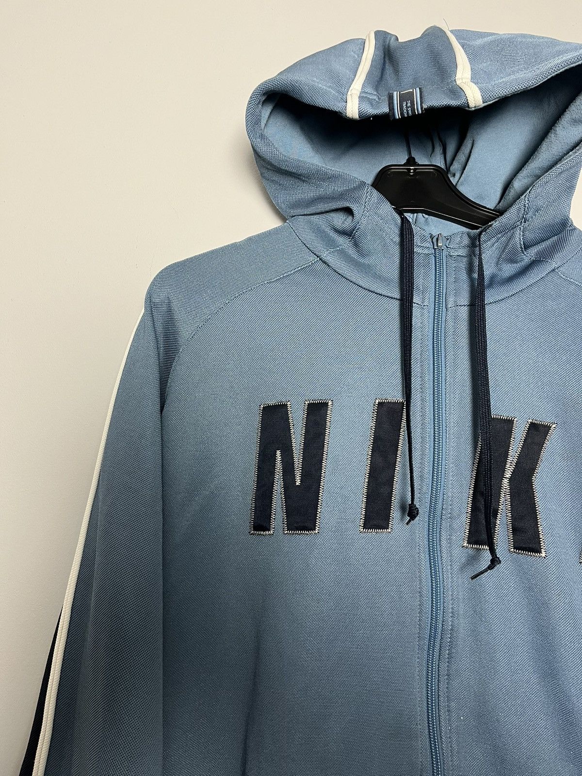 Vintage Vintage Nike zip hoodie spellout logo 90s y2k hype Size US XL / EU 56 / 4 - 4 Thumbnail