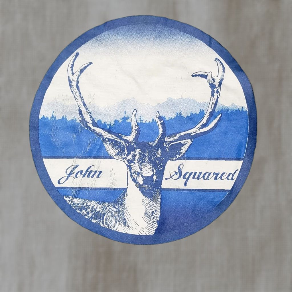 Dsquared2 VINTAGE Unbranded Blue Long Sleeve Shirt Hunting Deer Adult Men's L Large 90s Size US L / EU 52-54 / 3 - 1 Thumbnail