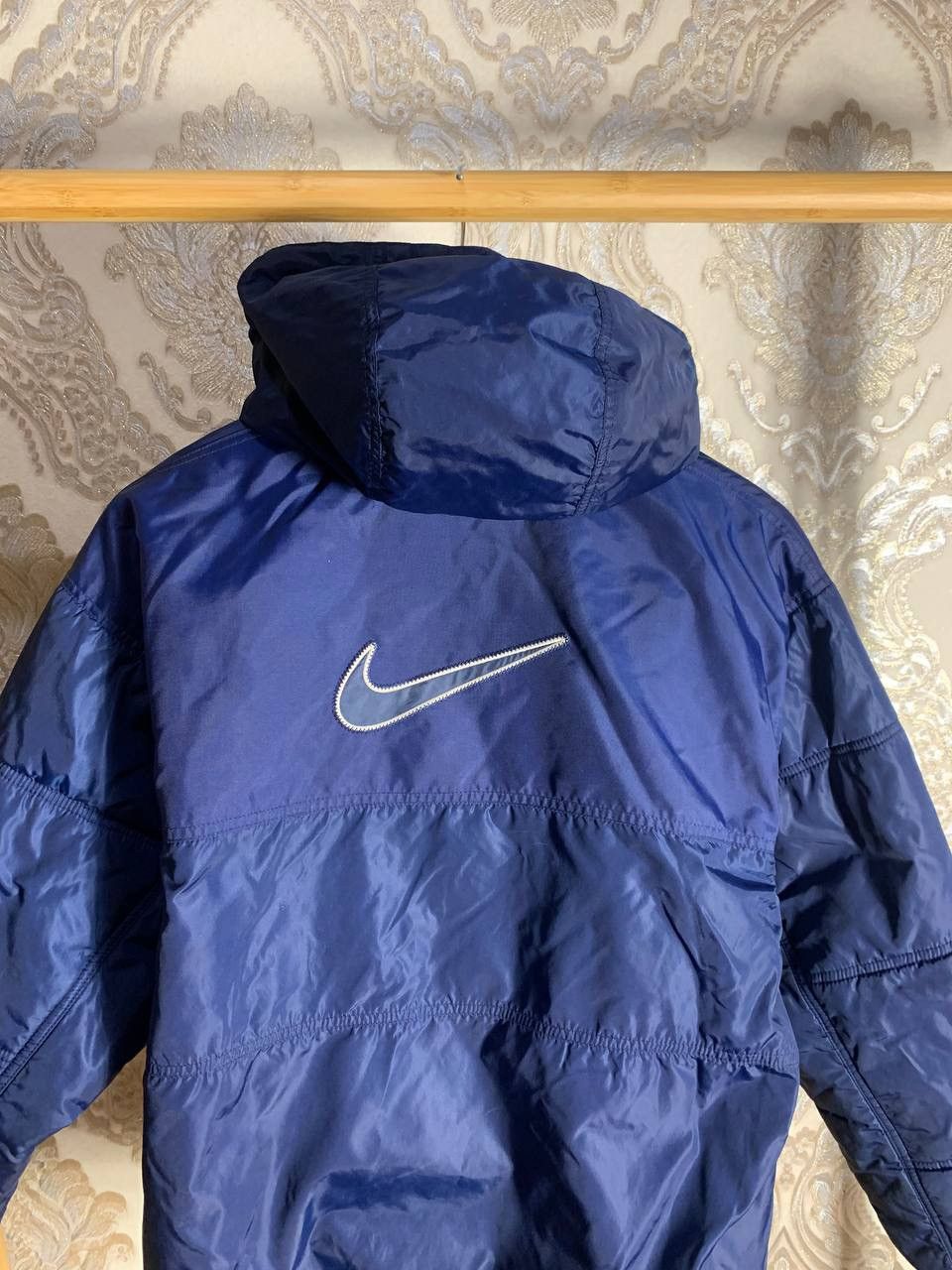 Nike × Vintage VERY RARE NIKE NYLON BOMBER JACKET BIG LOGO SWOOSH Y2K 90s Size US S / EU 44-46 / 1 - 7 Thumbnail