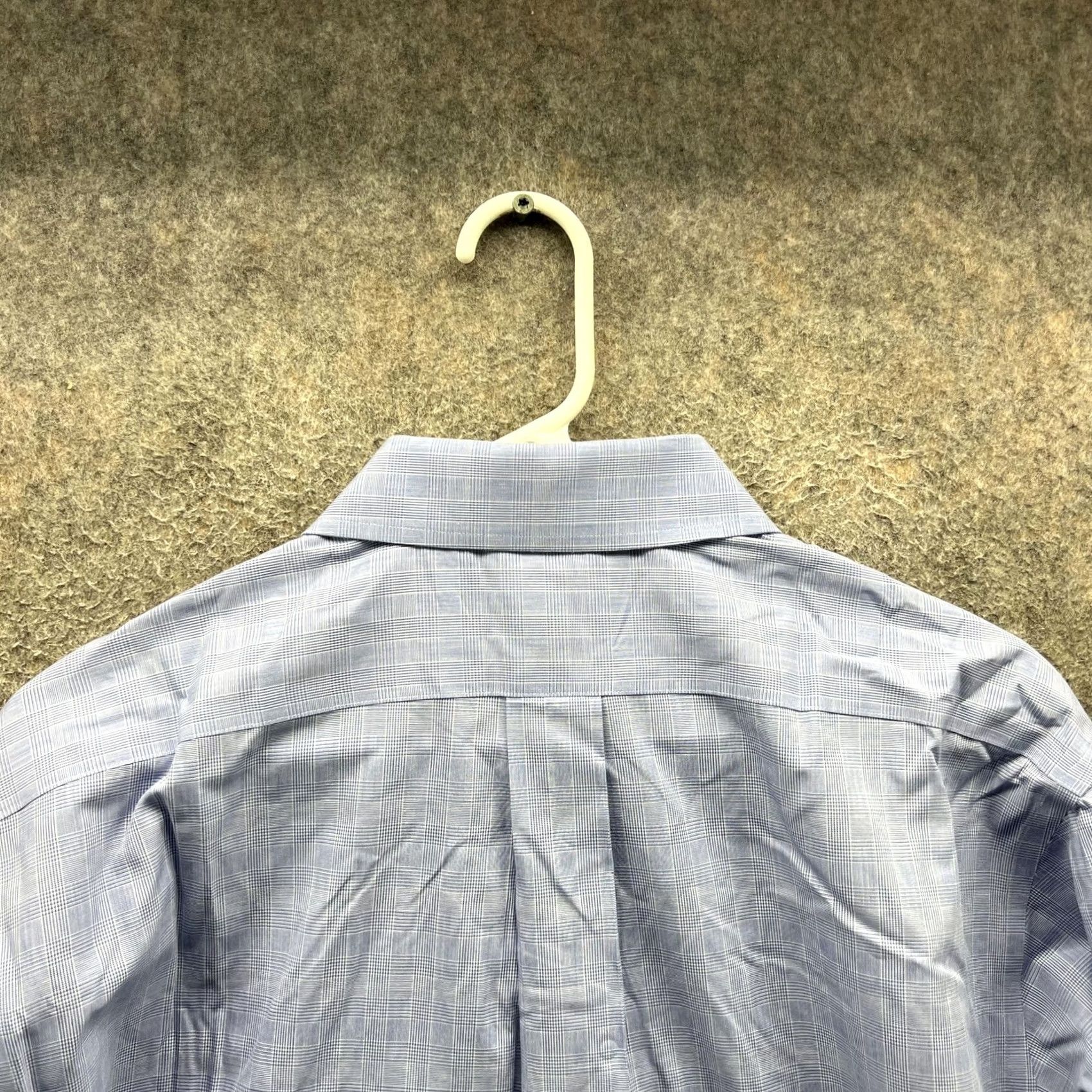 Brooks Brothers Brooks Brothers Dress Shirt Mens 16 34/35 Blue Check Regular Non-Iron 100% Cotton Long Sleeve Casual Business Mens Size 42R - 7 Thumbnail