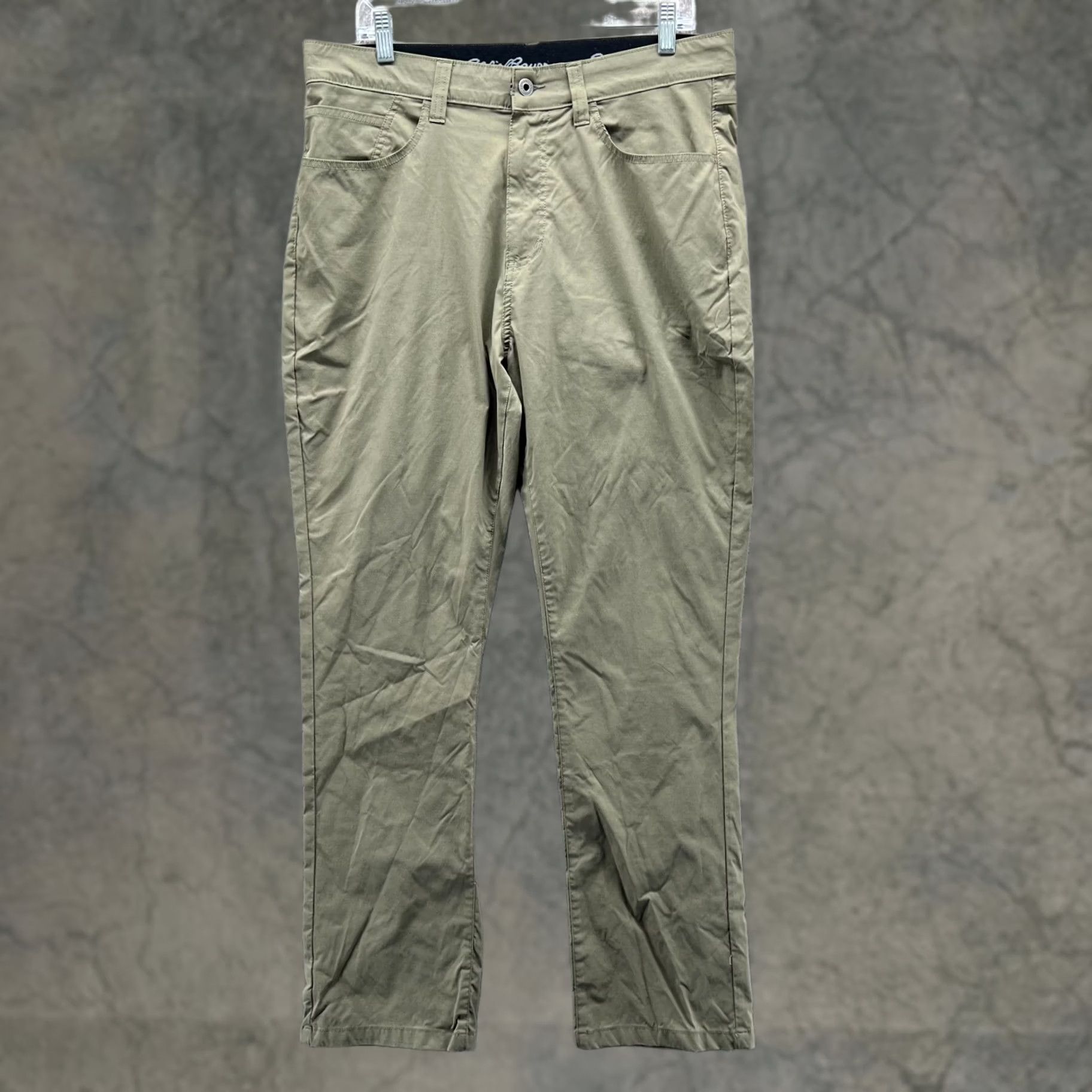 Eddie Bauer Eddie Bauer Pants Men 36x32 Chino Canvas Beige Green Casual Flat Pocket Regular Slim Straight Zip Button Vintage: No Size US 36 / EU 52 - 1 Thumbnail