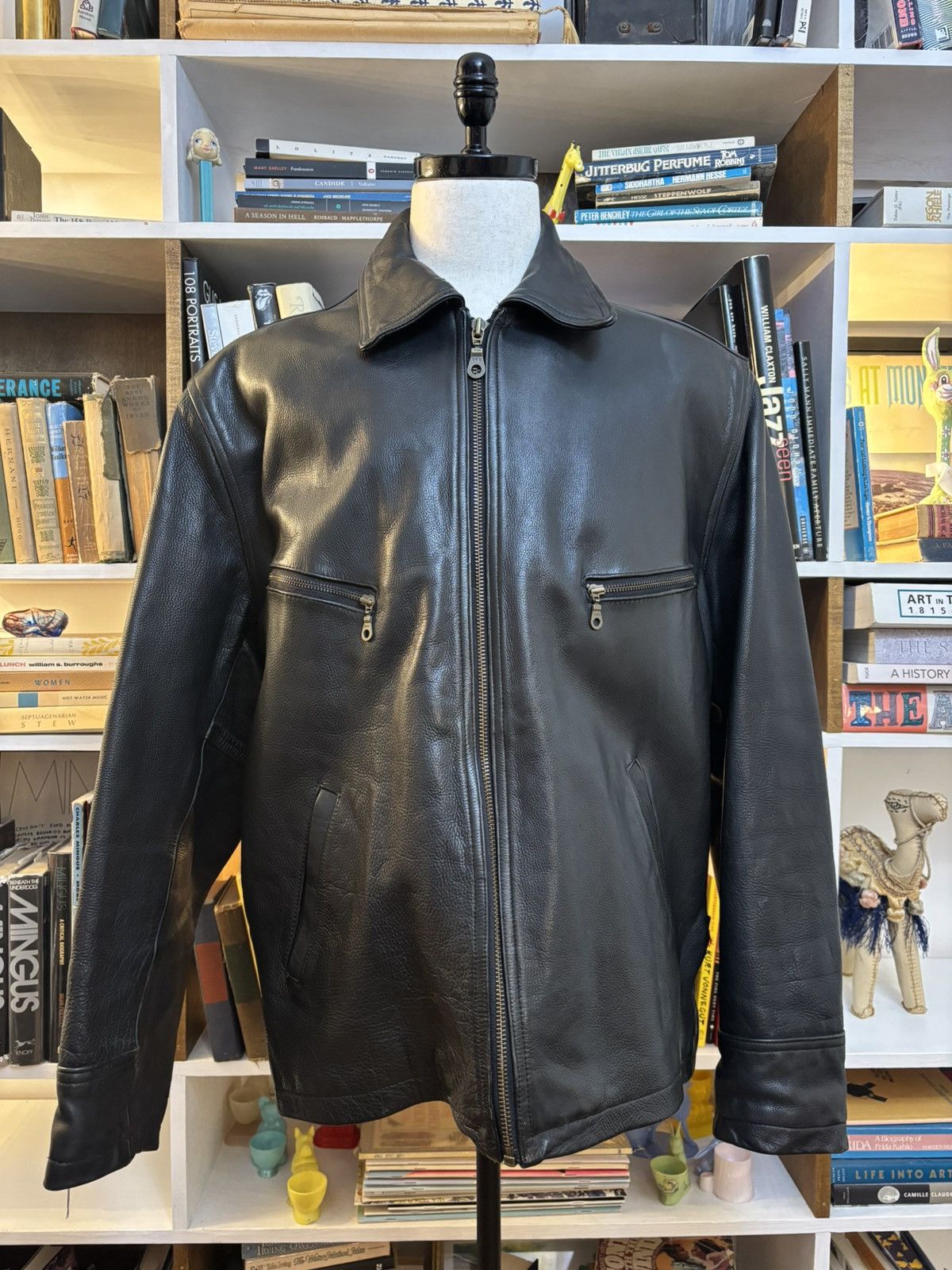 Vintage First Genuine Leather Jacket Size US XL / EU 56 / 4 - 2 Thumbnail