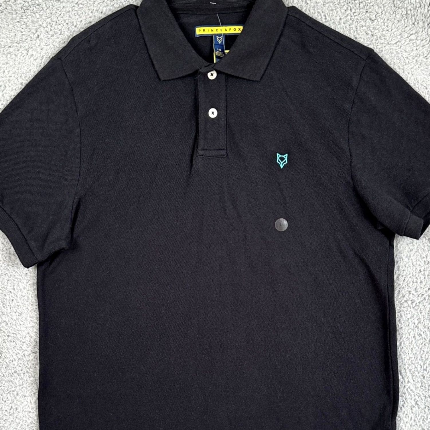 Prince Prince Fox Polo Shirt Mens Large Black Short Sleeve Rugby Outdoor NEW Size US L / EU 52-54 / 3 - 2 Thumbnail