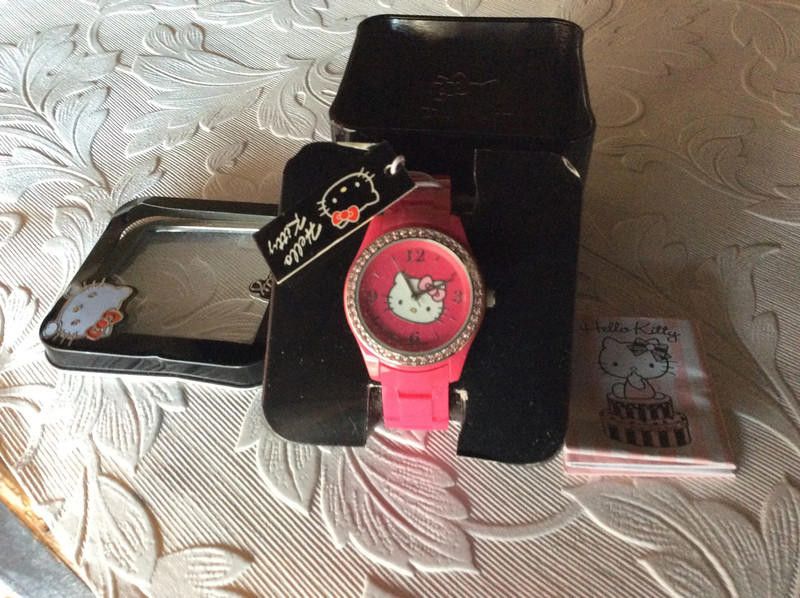 Designer Hello Kitty Kids Grand Prix Kitty pink plastic strap Watch Size ONE SIZE - 2 Thumbnail