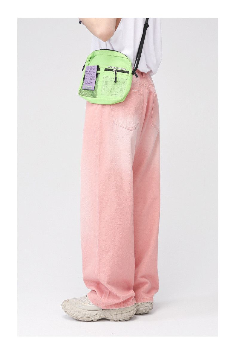 Japanese Brand × Jean Men's Japanese style straight pink wide-leg jeans Size US 32 / EU 48 - 5 Thumbnail