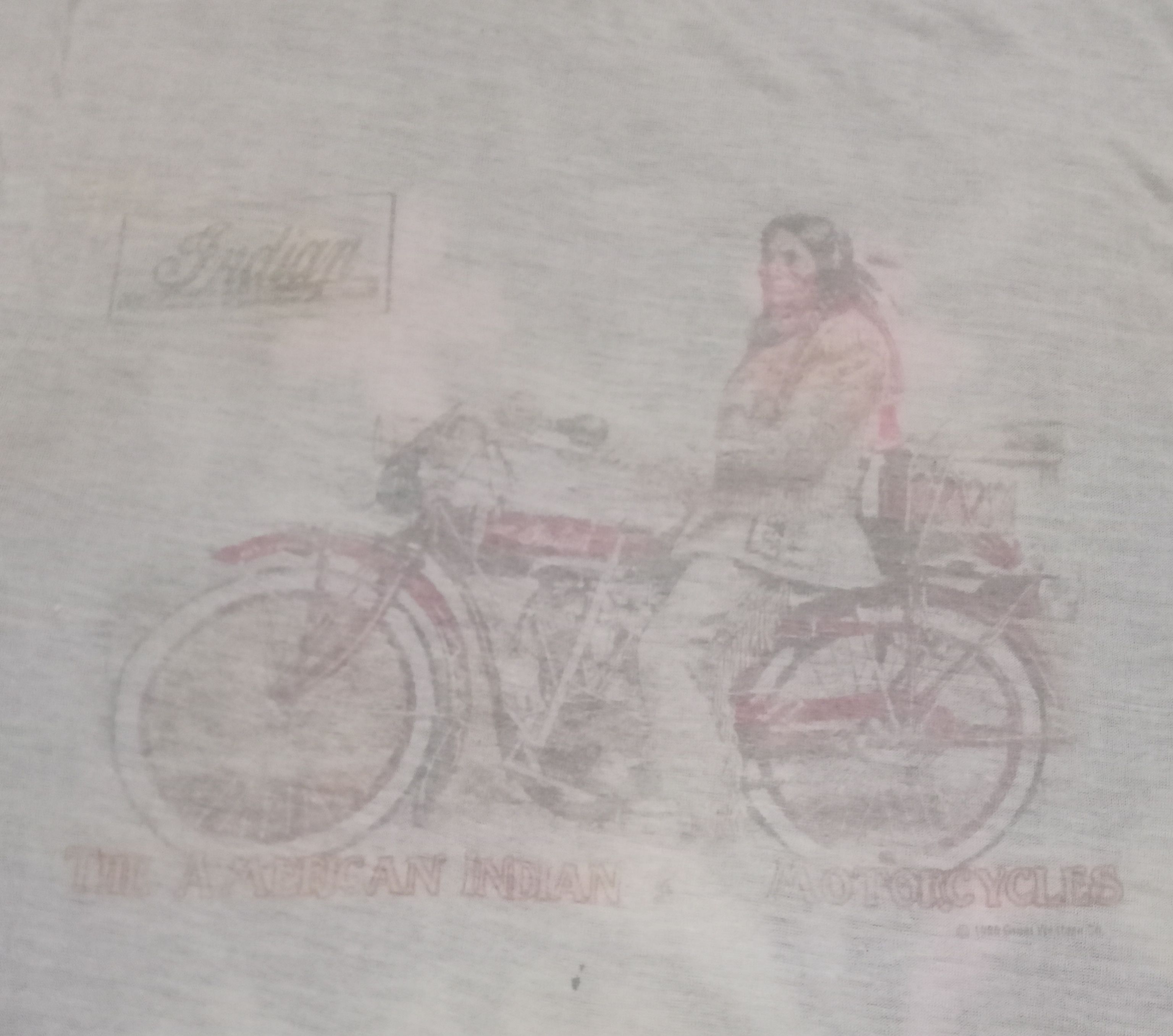Indian Motorcycle × Vintage Vintage Indian Motorcycles Paper Thin Very Rare T Shirt Size US M / EU 48-50 / 2 - 2 Thumbnail