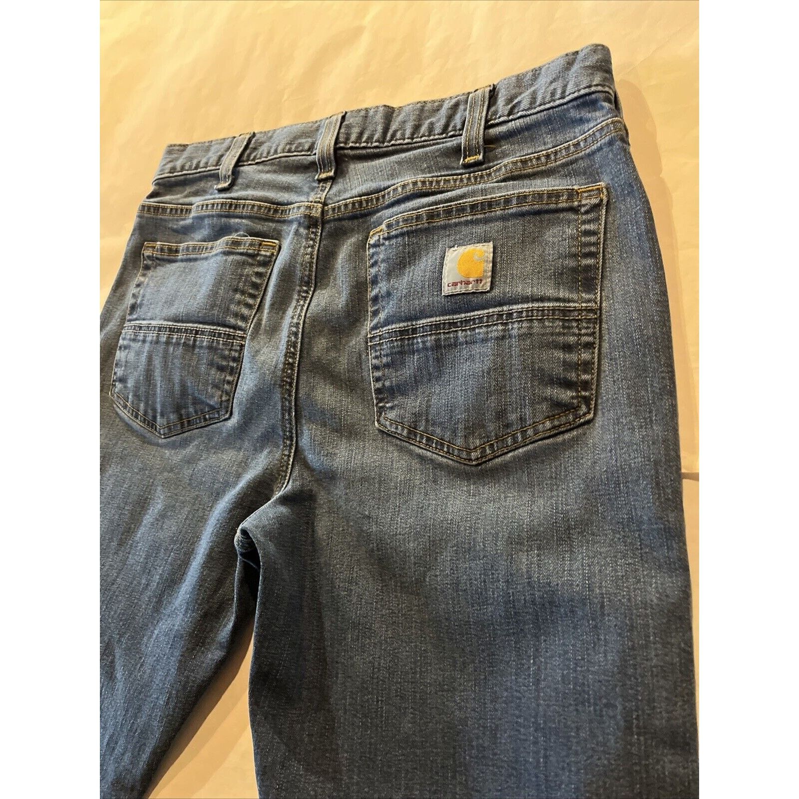 Carhartt Carhartt Jeans Men’s 32x30 Relaxed Fit Denim Blue Dark Wash Size US 32 / EU 48 - 12 Thumbnail