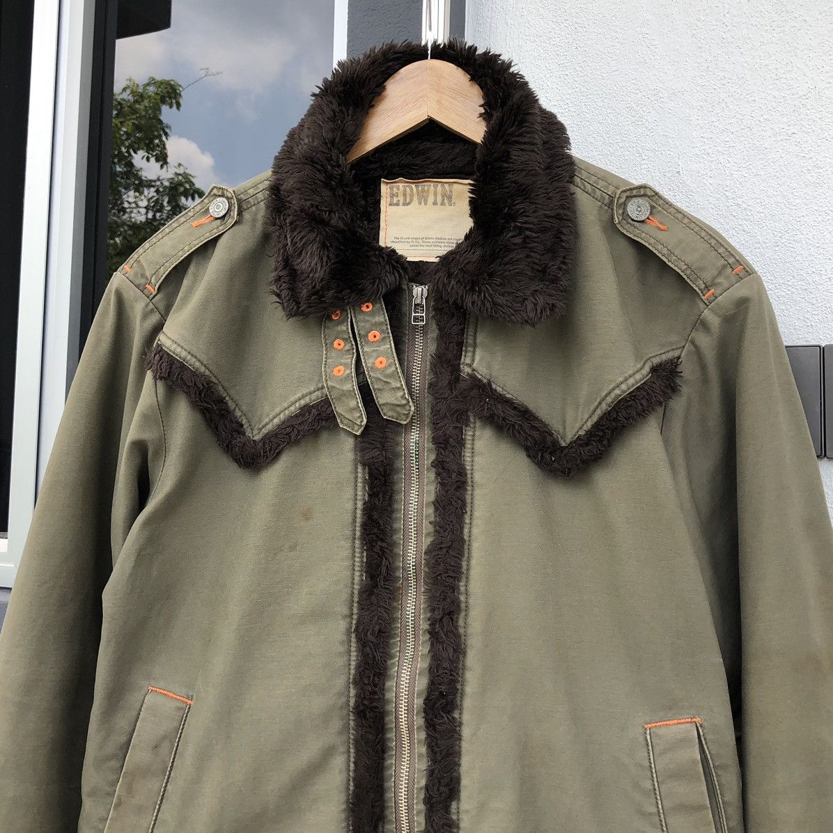 Edwin Vintage EDWIN XV Lined Sherpa Winter Jacket Size US XL / EU 56 / 4 - 2 Thumbnail