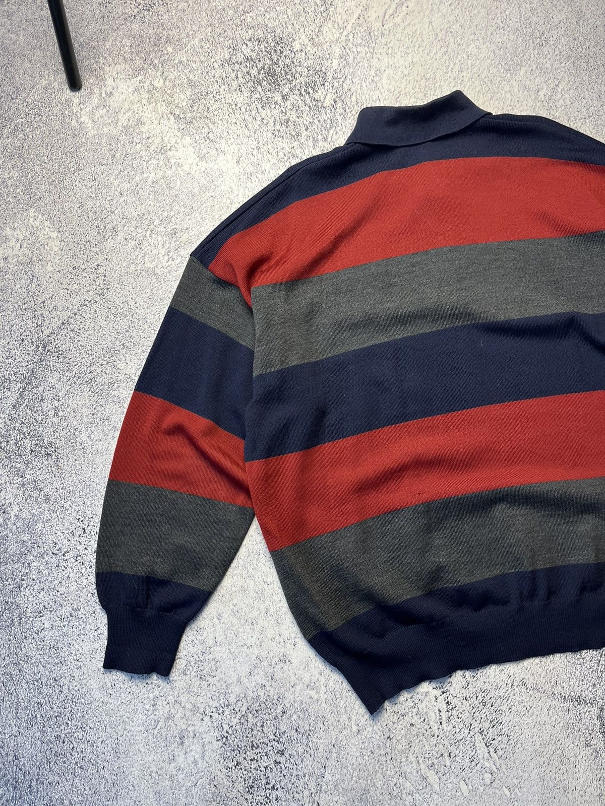 Lacoste Vintage Lacoste Polo Sweater Long sleeve Distressed Y2K Size US XL / EU 56 / 4 - 21 Thumbnail
