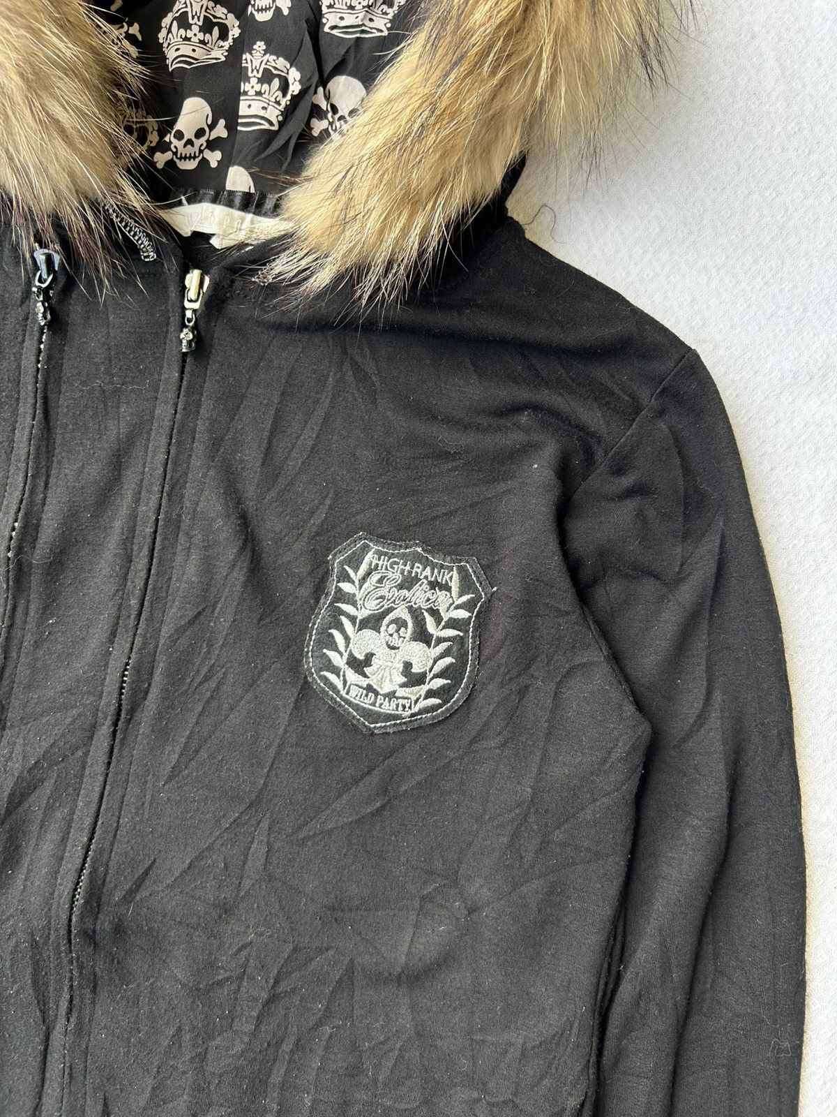 Japanese Brand Wild party double zipper skull hoodie ifsixwasnine lgb Size US M / EU 48-50 / 2 - 9 Thumbnail