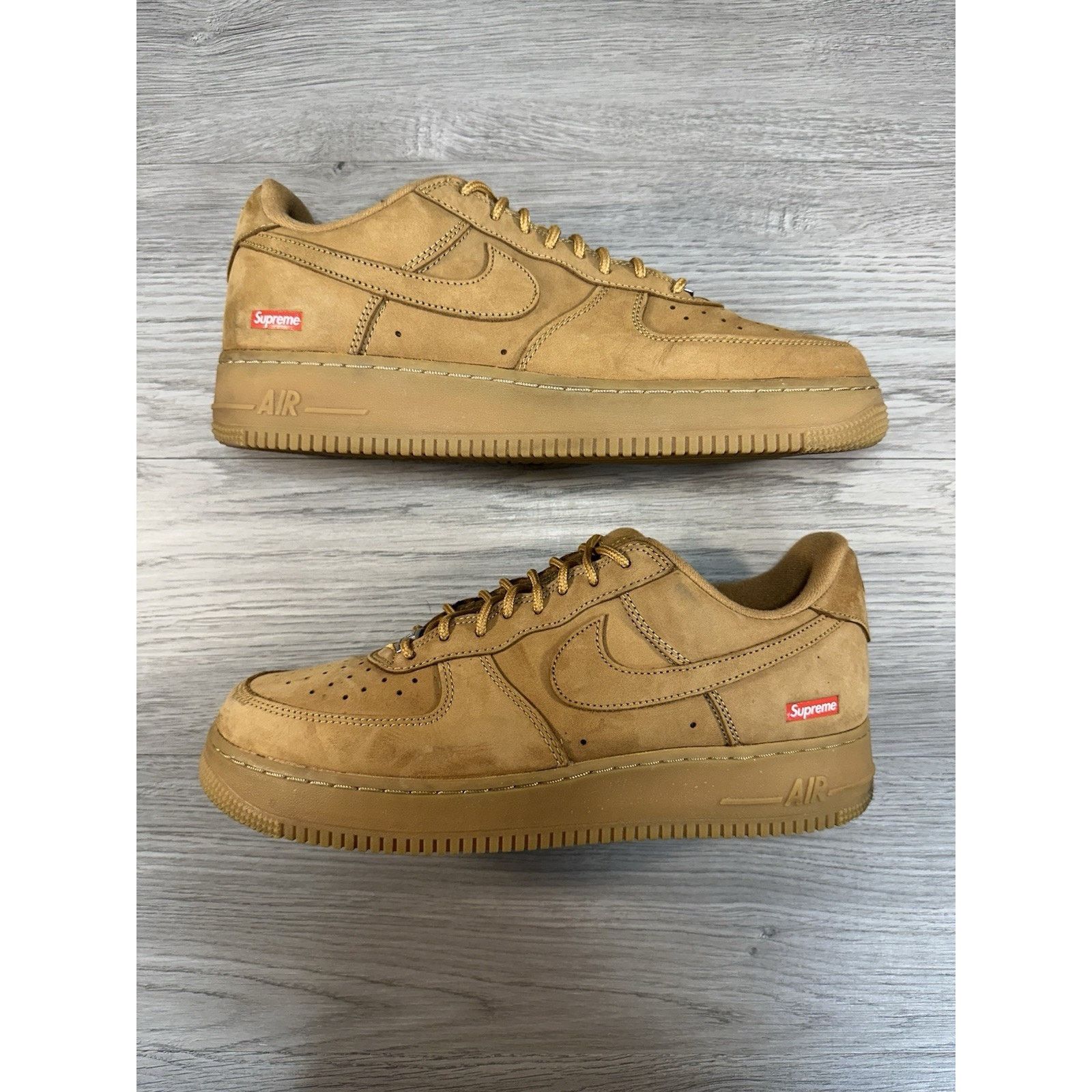 Nike × Supreme Nike Air Force 1 Low SP x Supreme Wheat - Size 10 Size US 10 / EU 43 - 2 Thumbnail