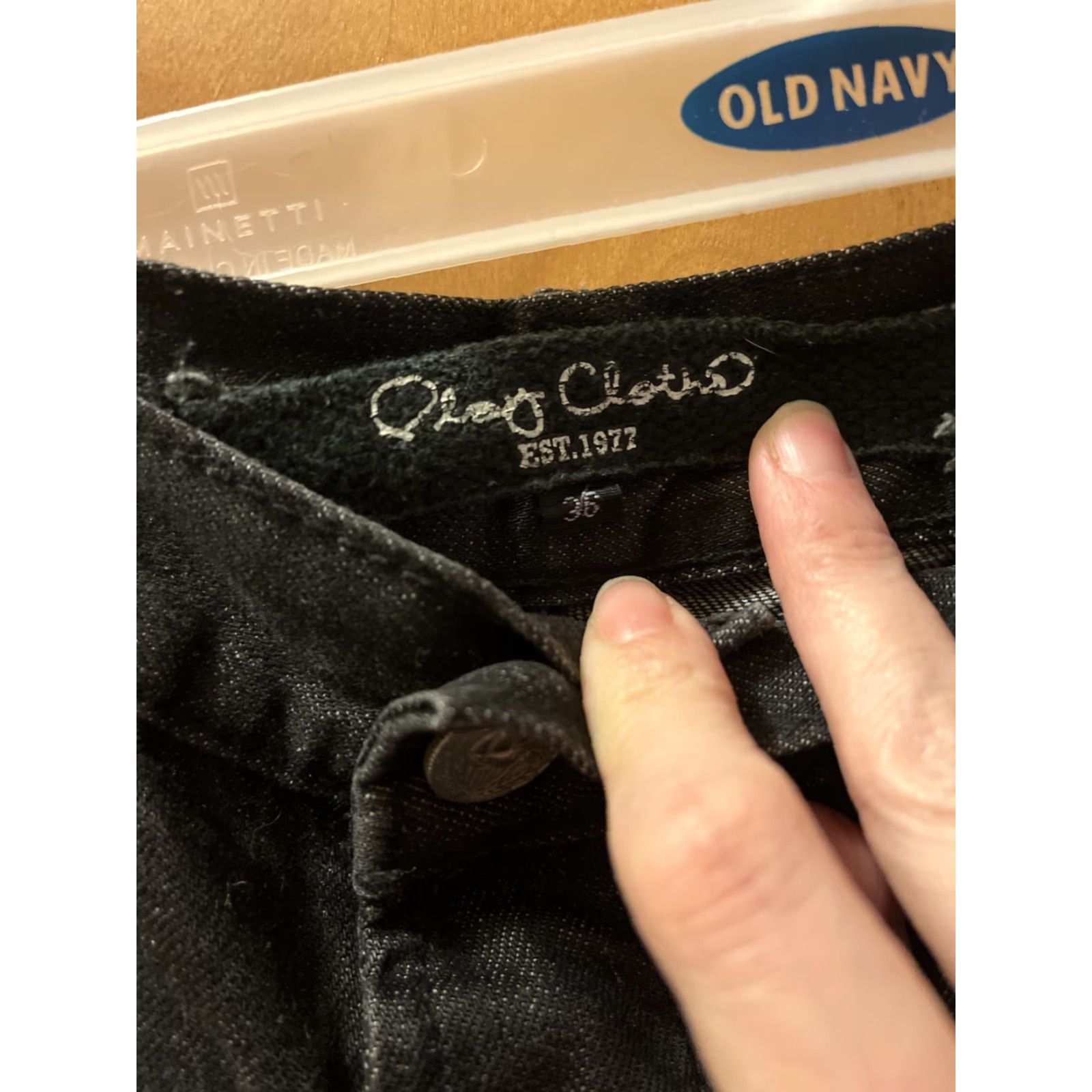 Vintage Play Cloths Shorts Mens 36 Black Denim Distressed Flat Front Casual Urban Size US 36 / EU 52 - 3 Thumbnail
