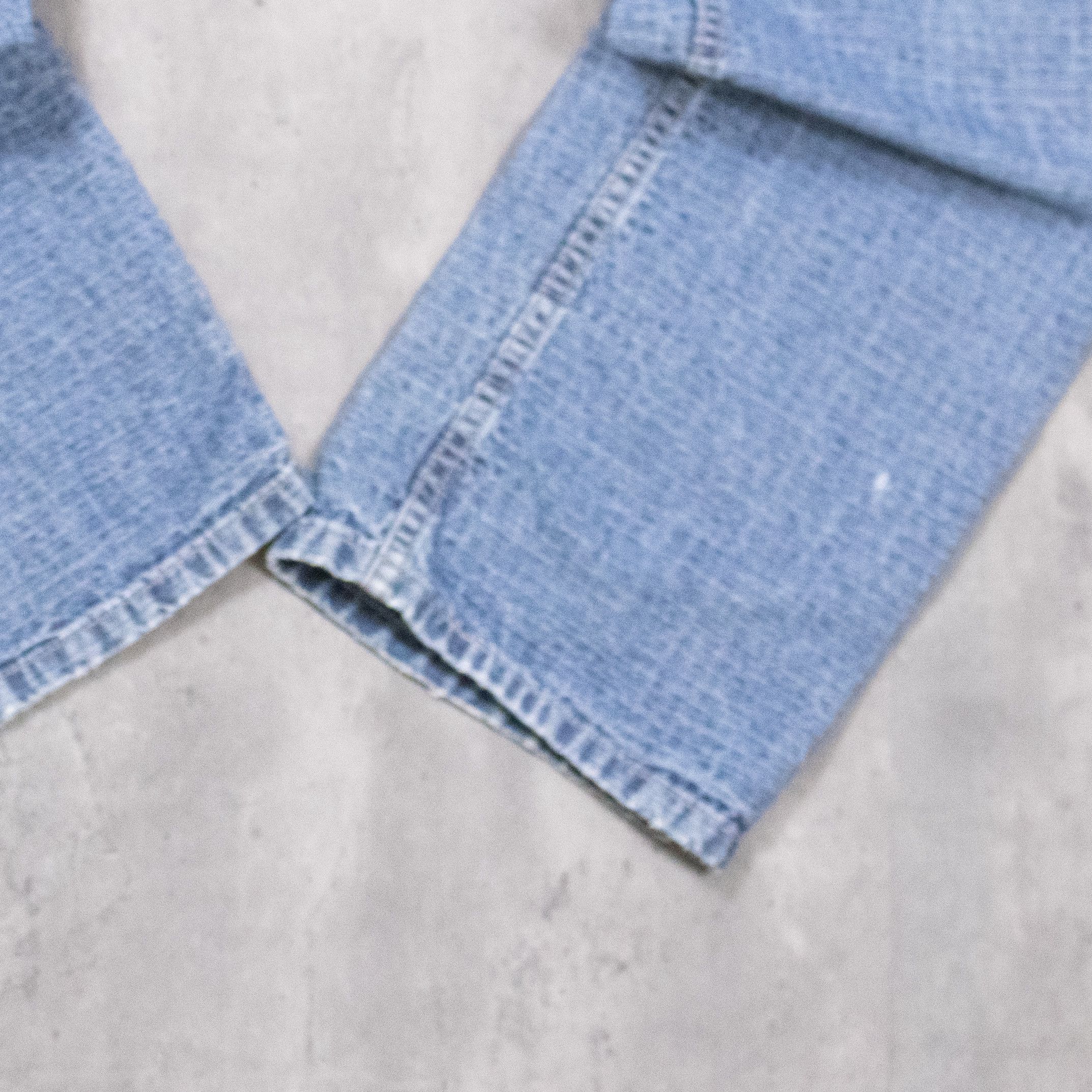 Japanese Brand Vintage 1990's Tall Girl Baggy Relax Fit Denim Pant's Size US 28 / EU 44 - 5 Thumbnail