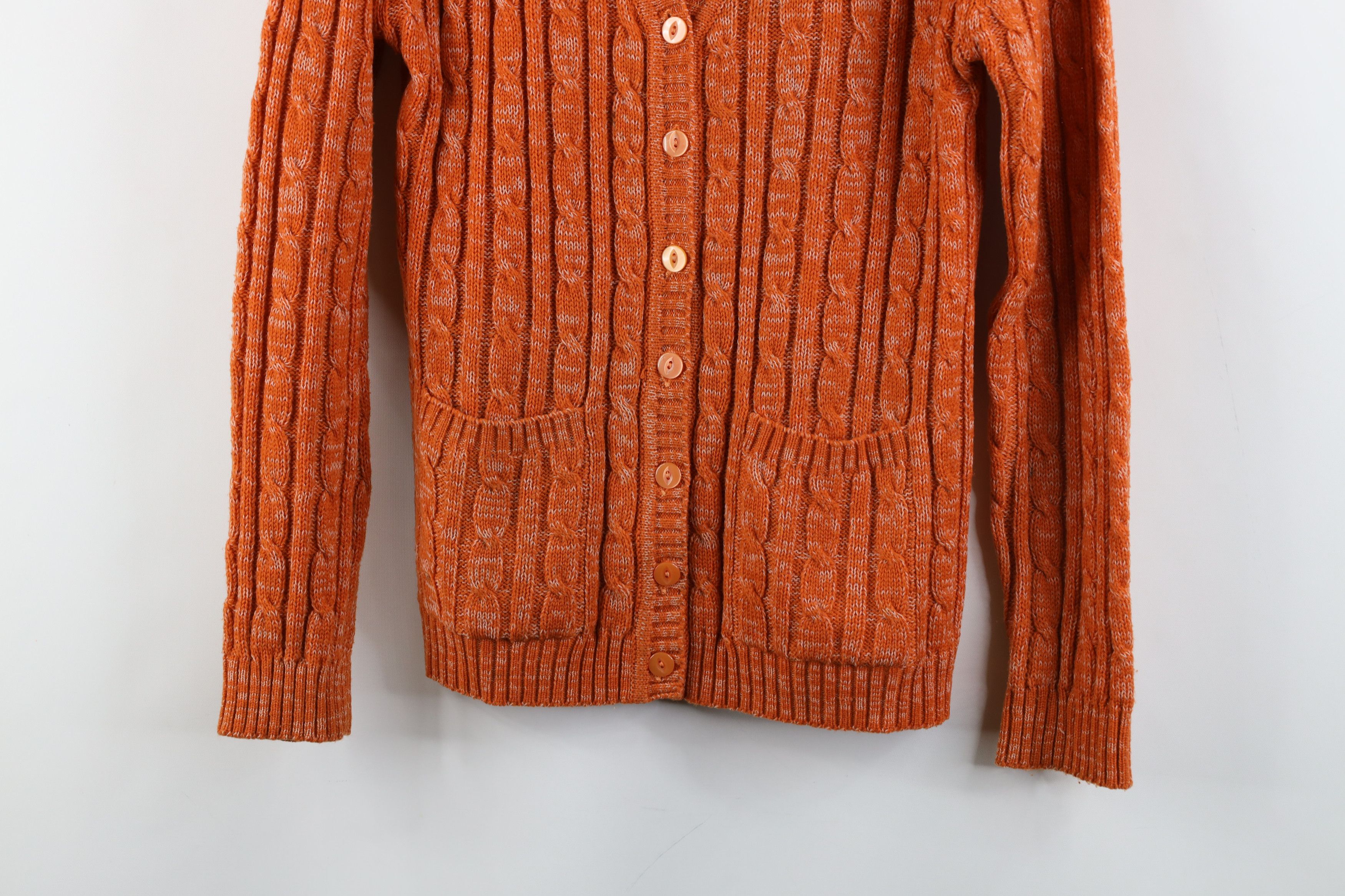 Vintage Vintage 70s Mid Century Modern MCM Knit Cardigan Sweater Size M / US 6-8 / IT 42-44 - 3 Thumbnail