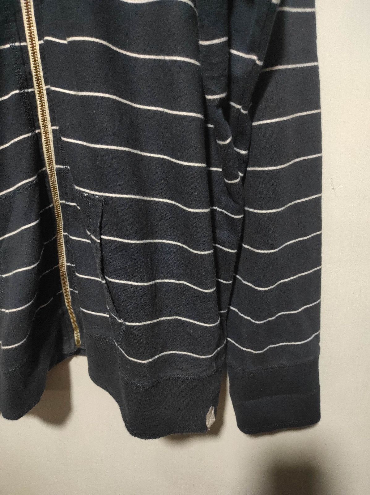 Japanese Brand X'tyle Stripe zip fur hoodie LGB style Size US XL / EU 56 / 4 - 5 Thumbnail