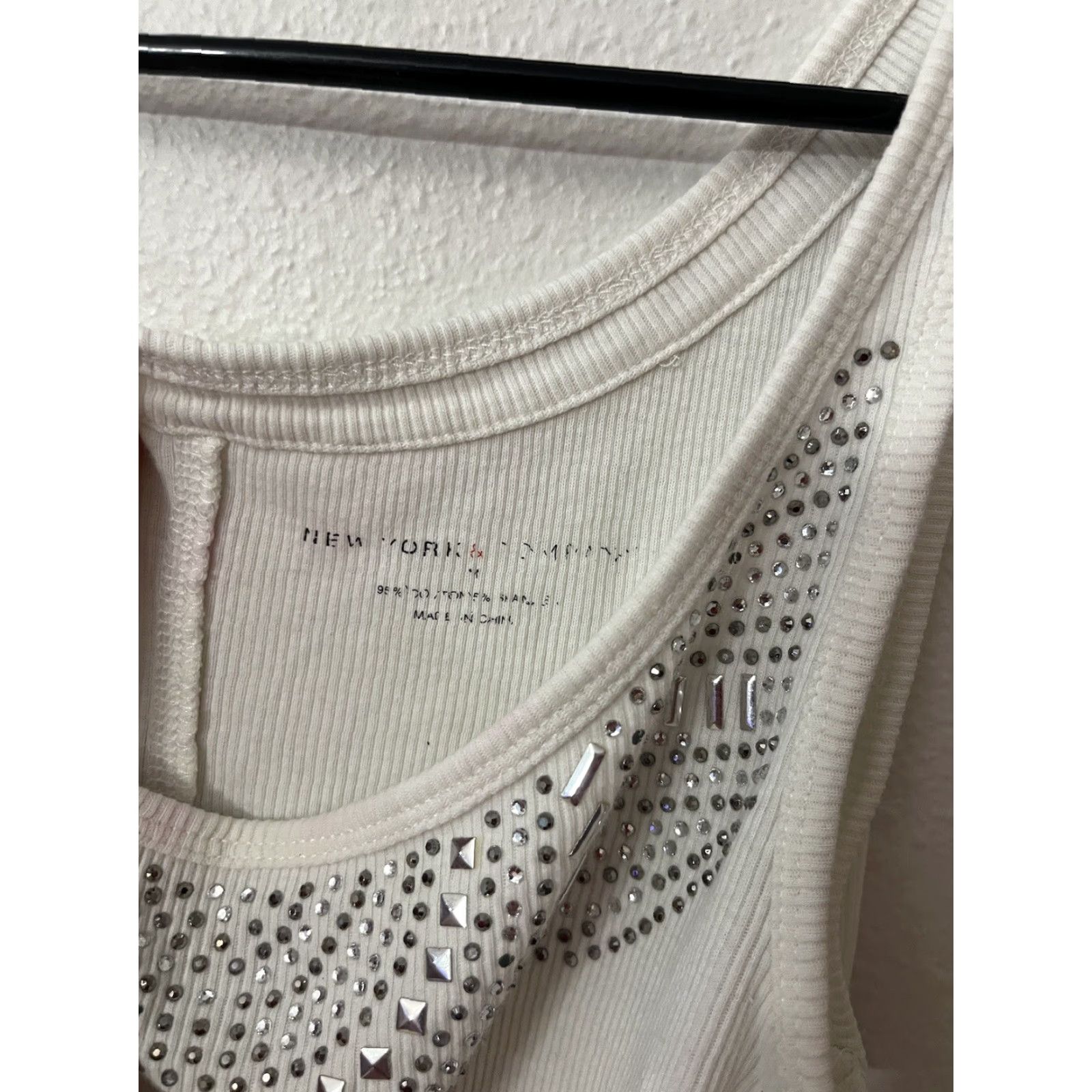 Vintage VINTAGE New York & Company White Tank Camisole Women's Size Medium Size M / US 6-8 / IT 42-44 - 2 Thumbnail