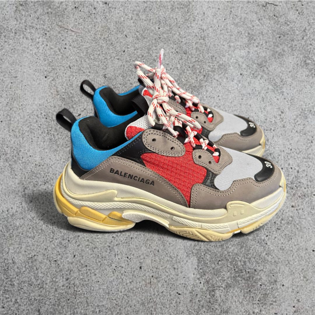 Balenciaga Balenciaga Triple S Runners - Taupe Multi - US9 Men’s Size US 9 / EU 42 - 1 Thumbnail