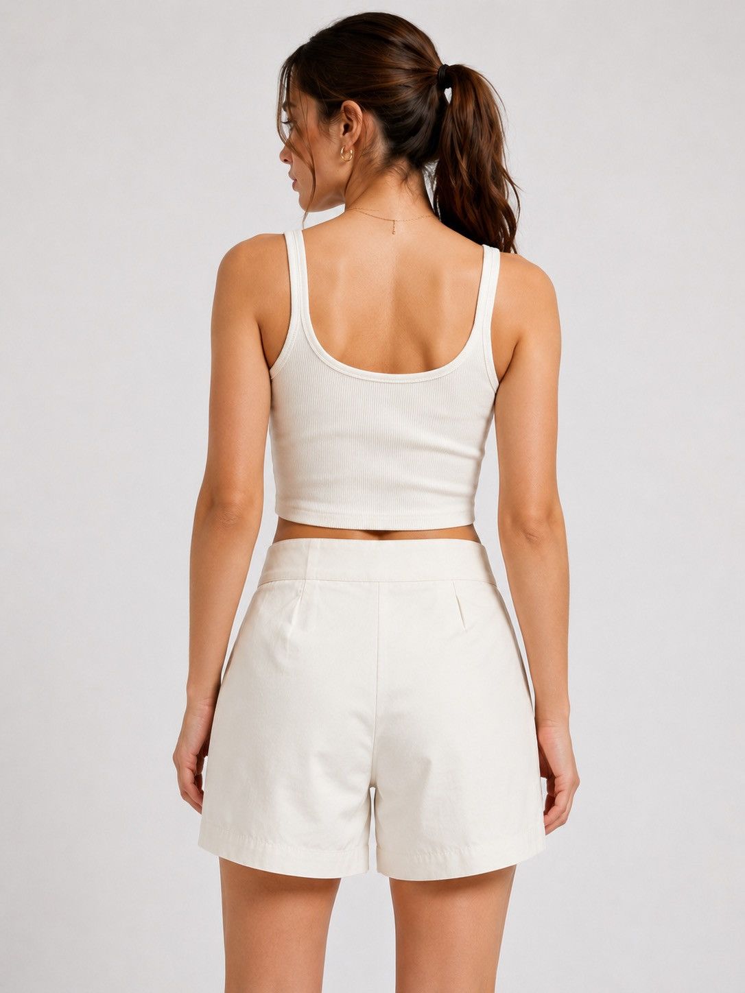 Chloe Chloé White Tailored Shorts Luxury Minimalist Size 36 Size 26" / US 2 / IT 38 - 2 Thumbnail