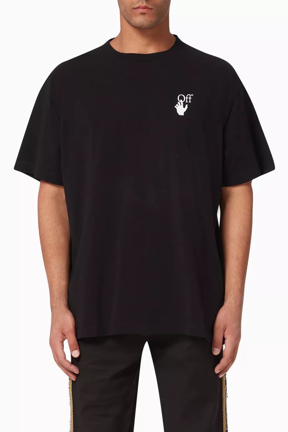 Off-White Black Cut Here Arrows Oversized T-Shirt Size US M / EU 48-50 / 2 - 4 Thumbnail