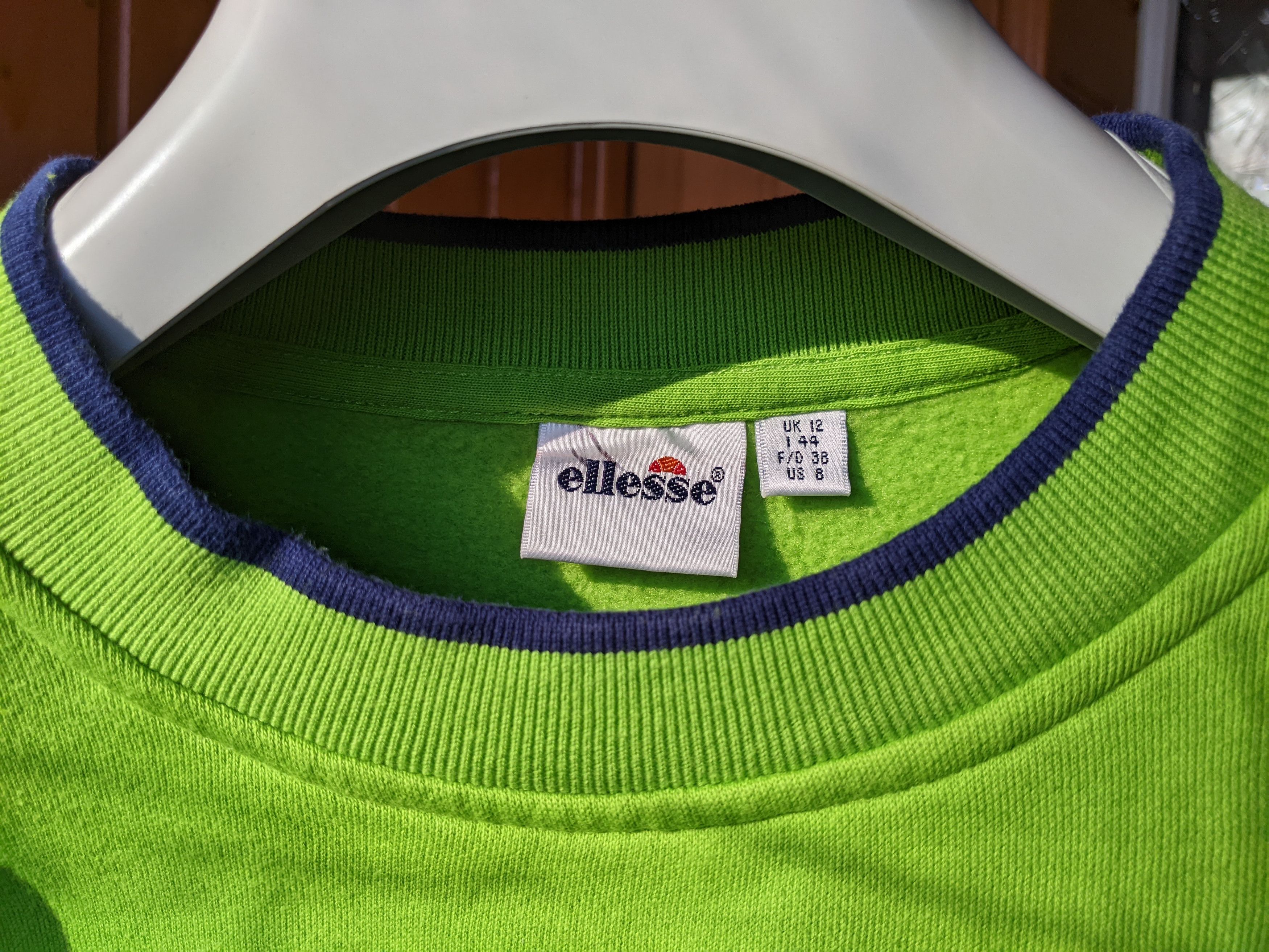 Ellesse RARE Ellesse Sweatshirt Big Logo Vintage 90s Oversize Green Size US S / EU 44-46 / 1 - 13 Thumbnail