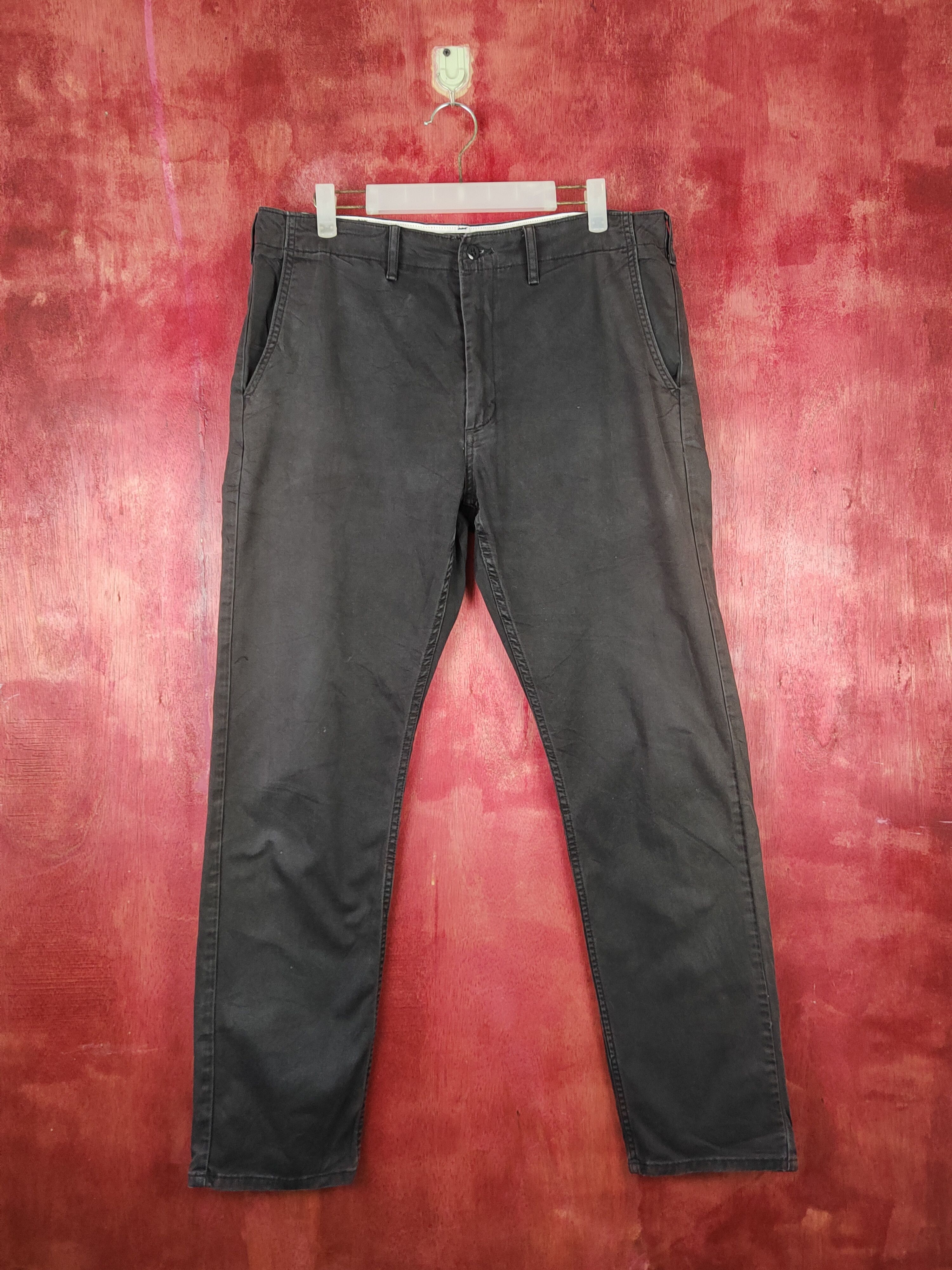 Japanese Brand Levis Blue Black distressed faded ripped Casual Pants #S1330 Size US 33 - 1 Thumbnail