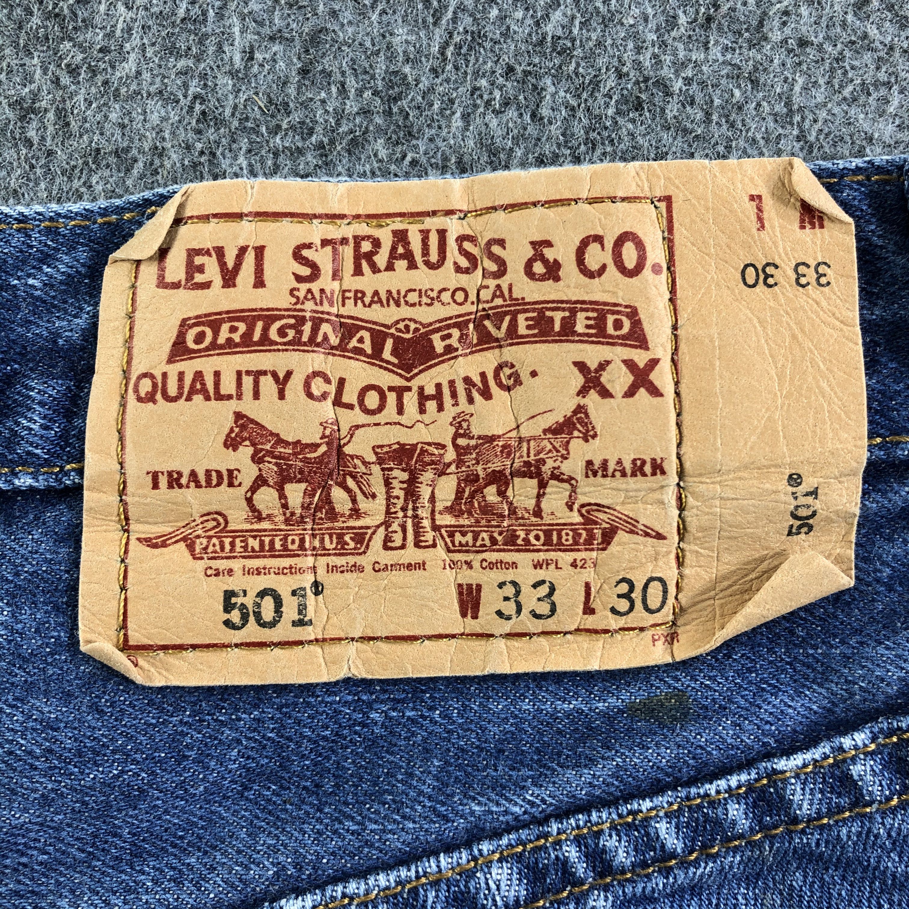 Levi's × Vintage Vintage Blue Wash Levis 501 Jeans-J4455 Size 31" - 5 Thumbnail