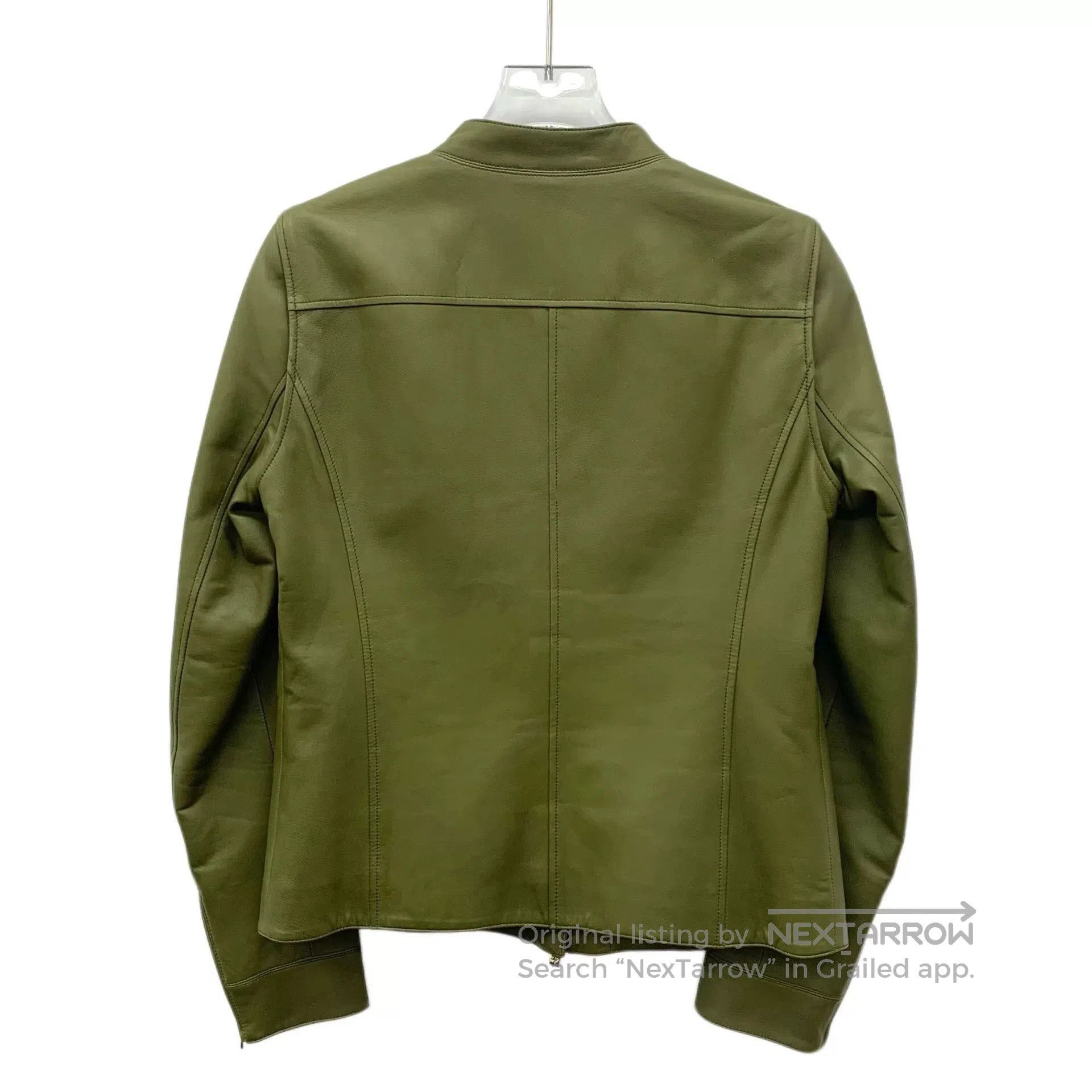 Loro Piana Loro Piana Green Lambskin Leather Jacket. Size S / US 4 / IT 40 - 2 Thumbnail