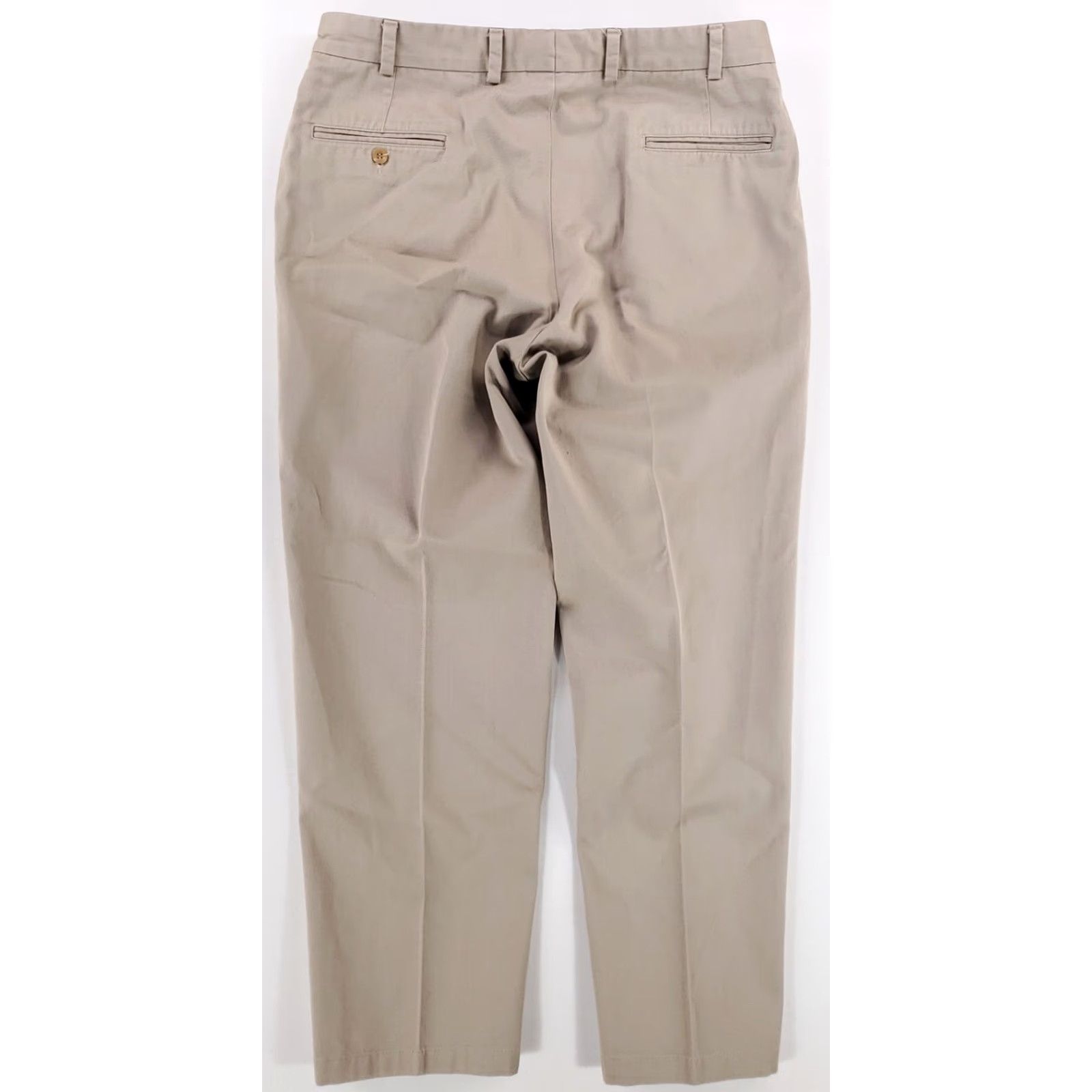 Bills Khakis BILLS KHAKIS Classic Fit Pants Tan Pleated Made USA Mens 38 (37 x 30 Actual) Pants Mens 37 Brown Chino 30 Inseam Size US 37 - 4 Thumbnail